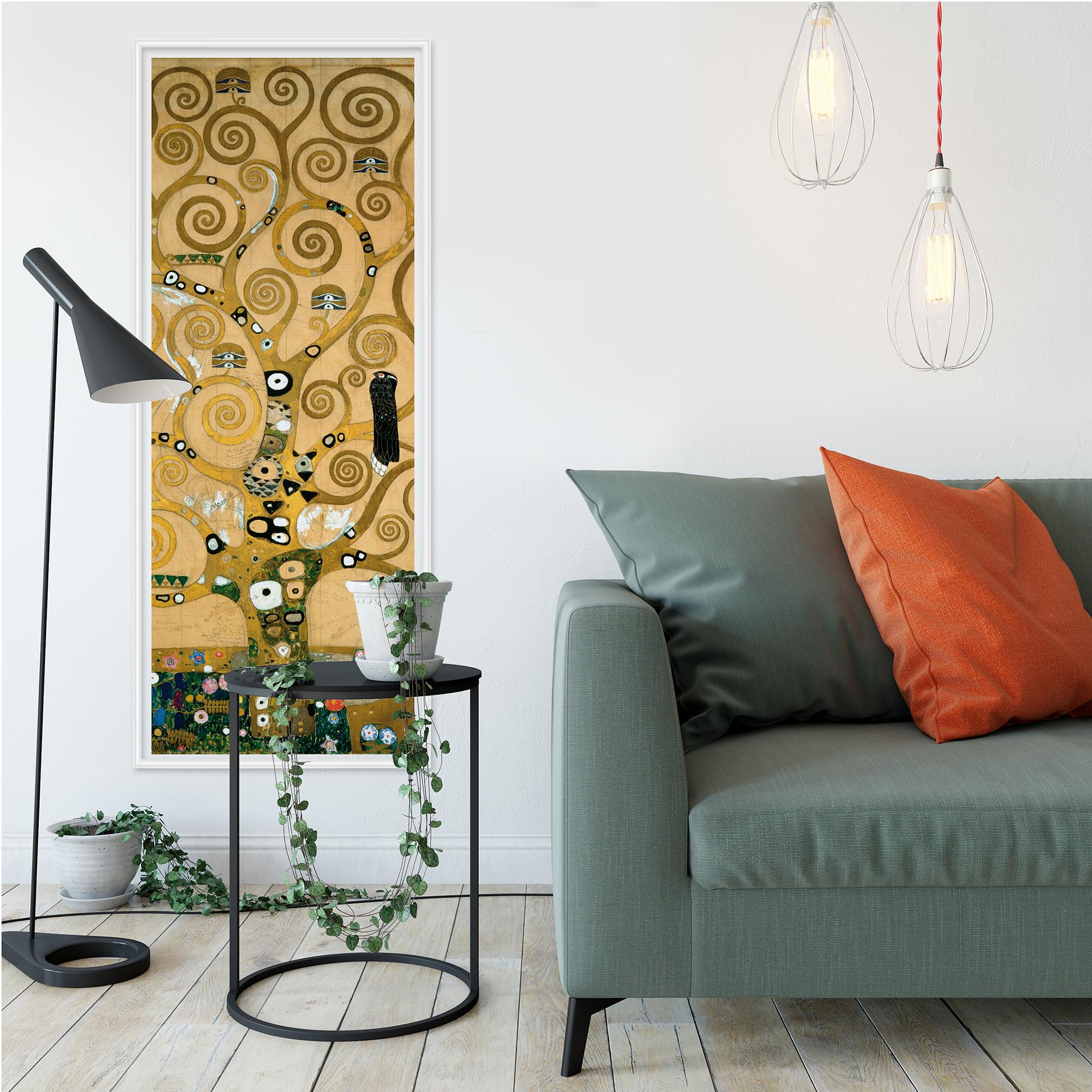 Zelfklevende Poster Klimt - de Levensboom