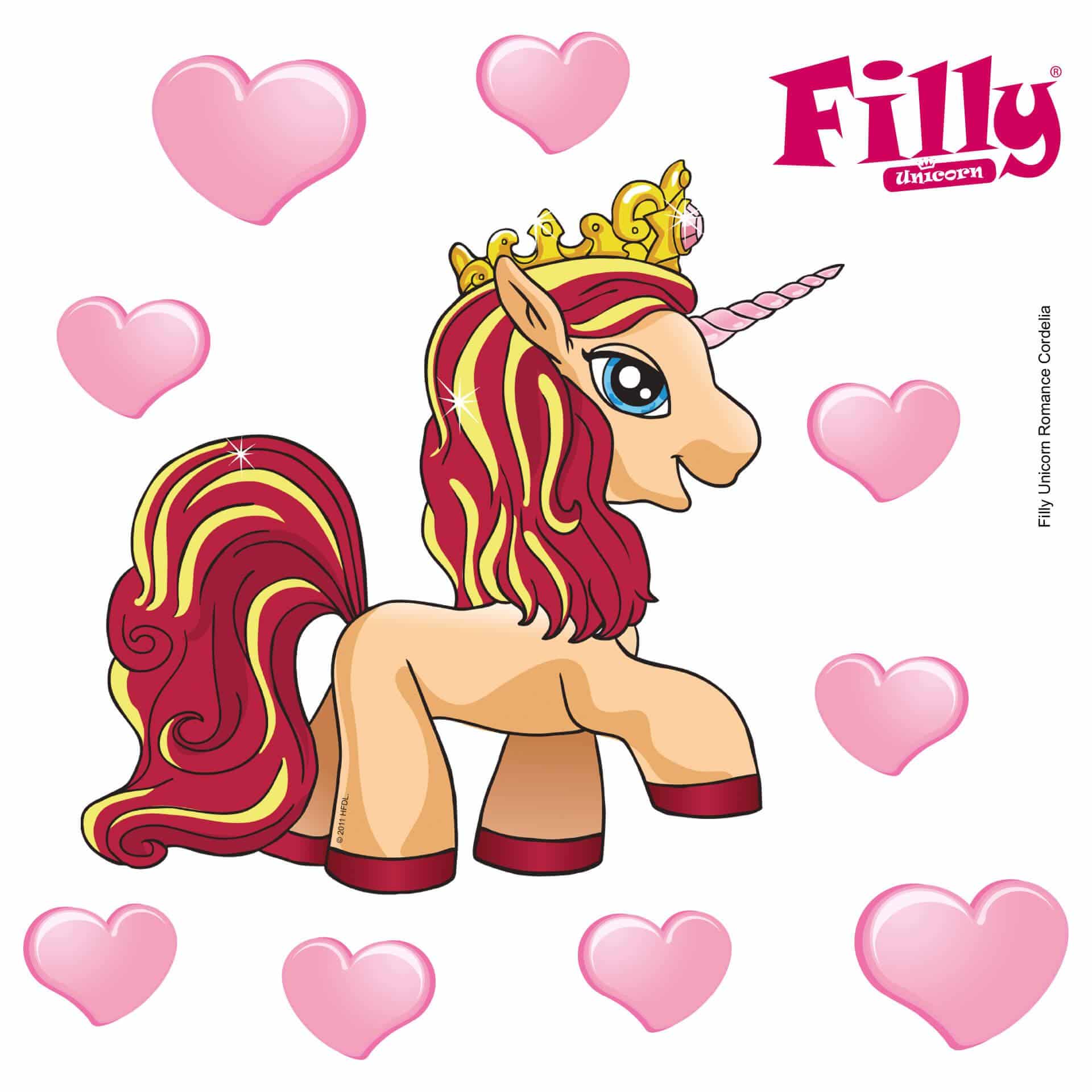 Wallsticker Filly Unicorn Romance Cordelia