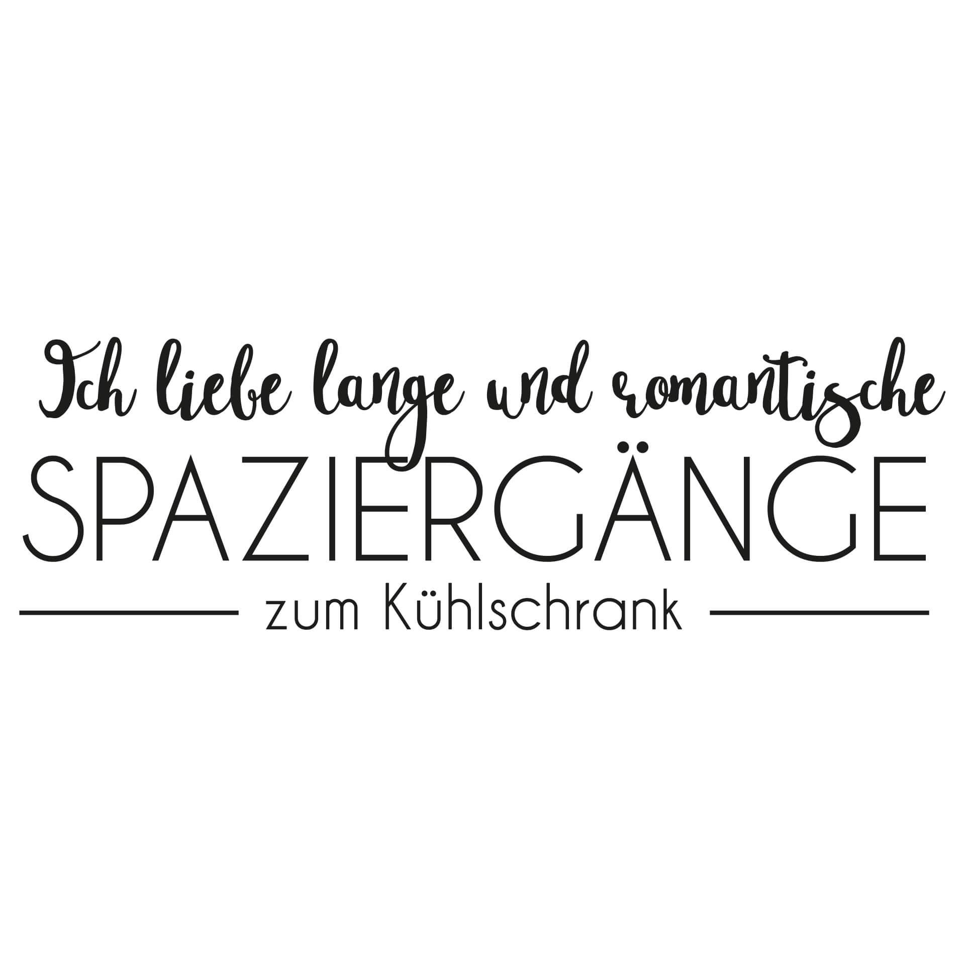 Wandtattoo Ich liebe lange und romantische Spaziergänge...