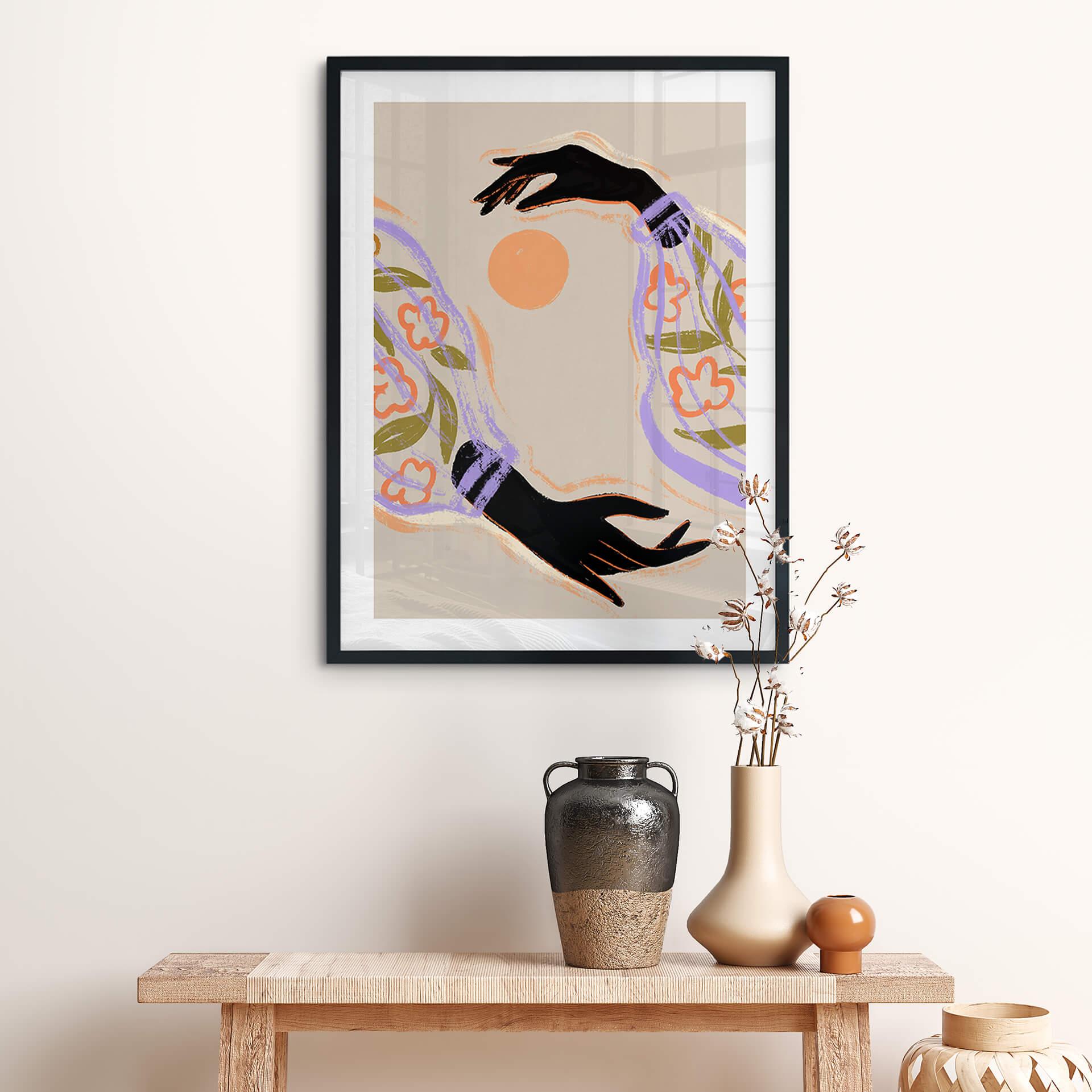 Póster Art Print - Arty Guava - Abraza el sol