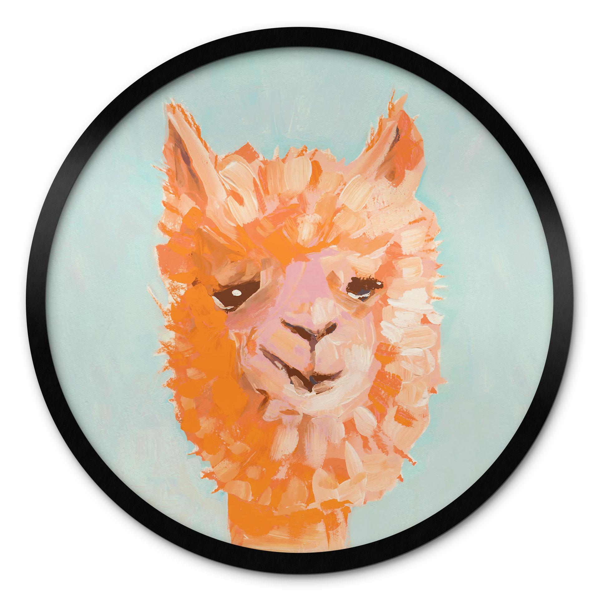 Póster Naranjas Alpaca - Zwara - Redondo