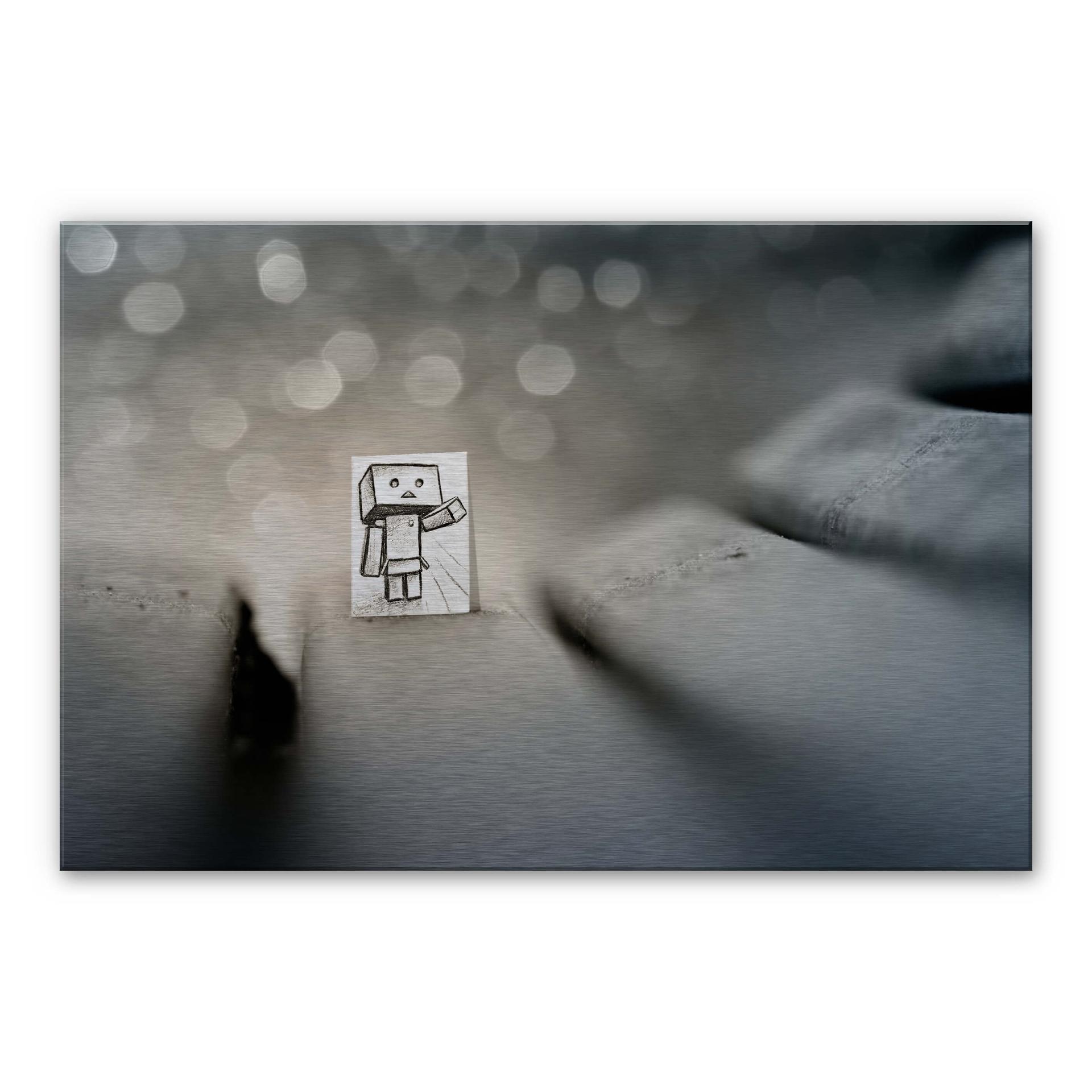 Alu-Dibond zilvereffect Heine - Be my Friend