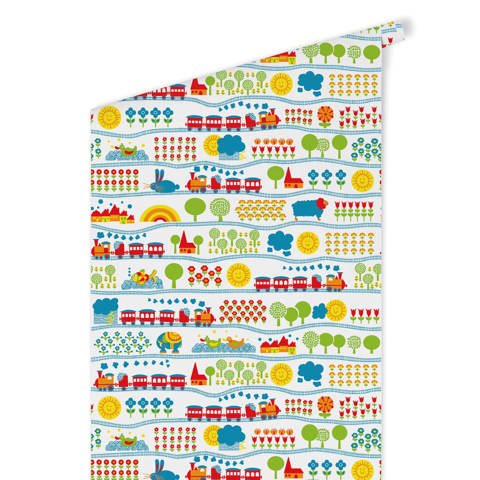 Patroonbehang byGraziela - Treinspoor
