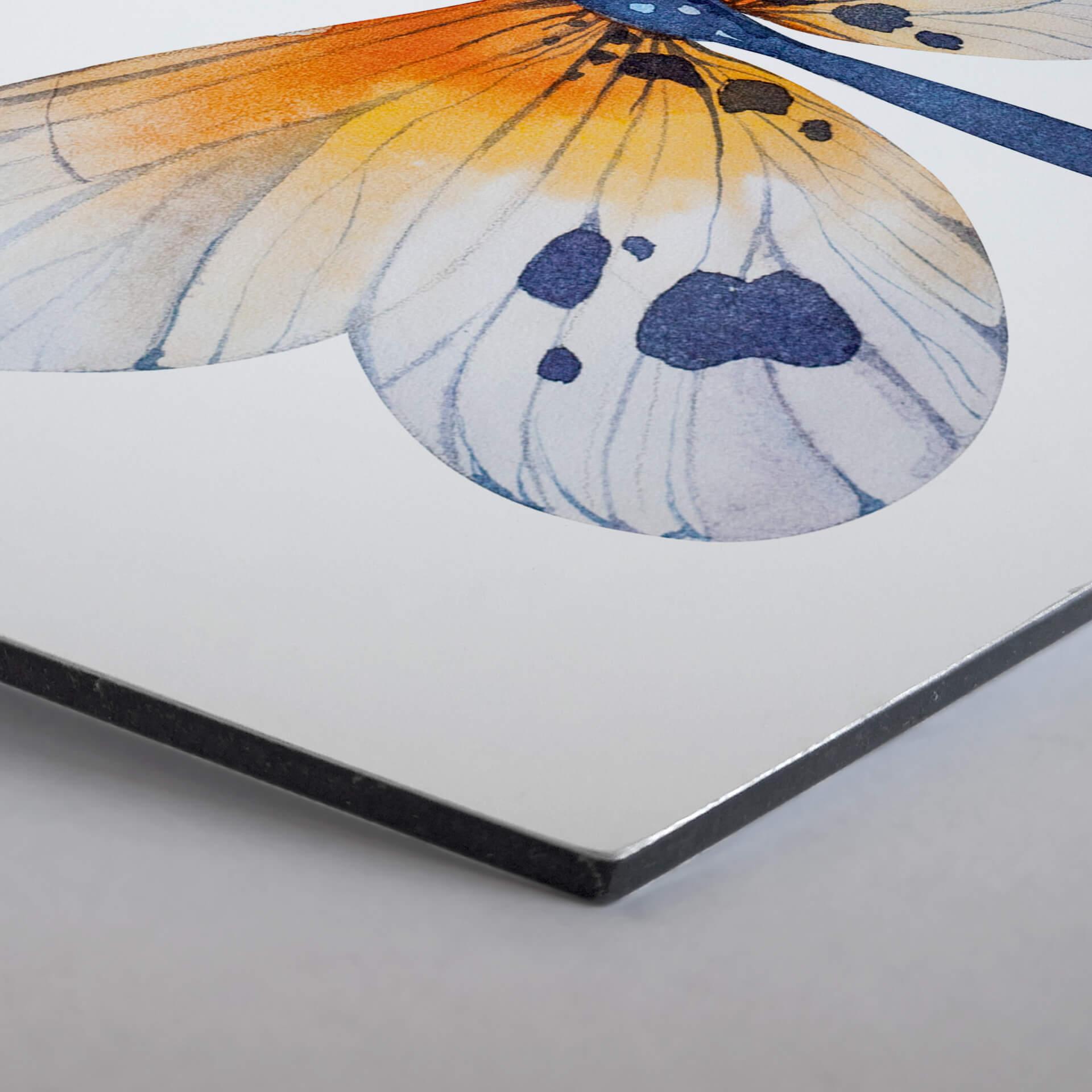 Hexagon Alu-Dibond - Kvilis - Sommerfugl