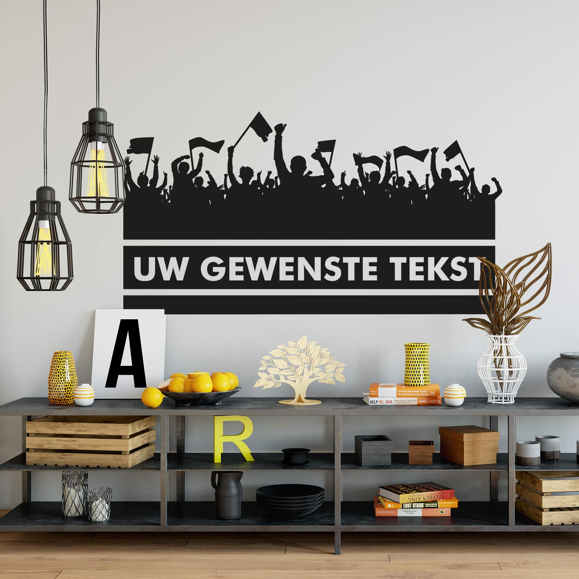 Sticker mural - Texte souhaité Fans