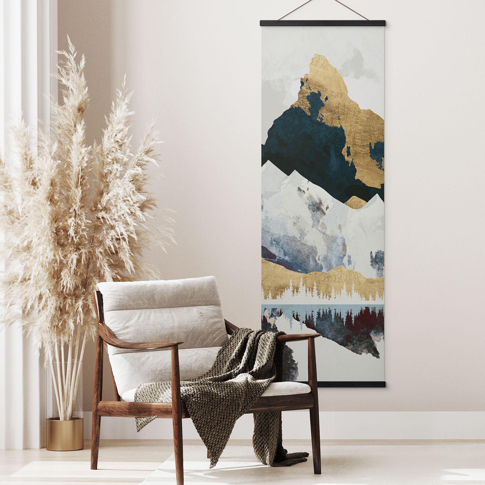 Tekstil plakat Refleksion af et vinterlandskab - SpaceFrog Designs - Panorama