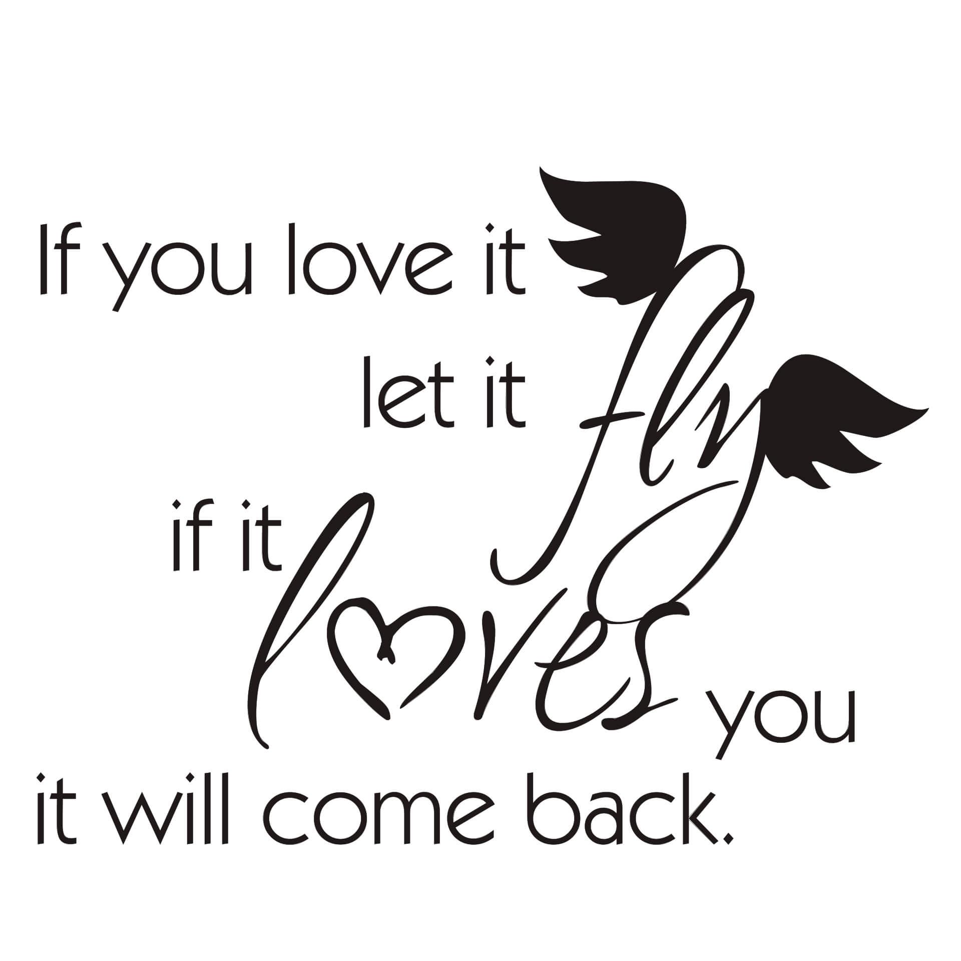 Adesivo murale - If you love it...