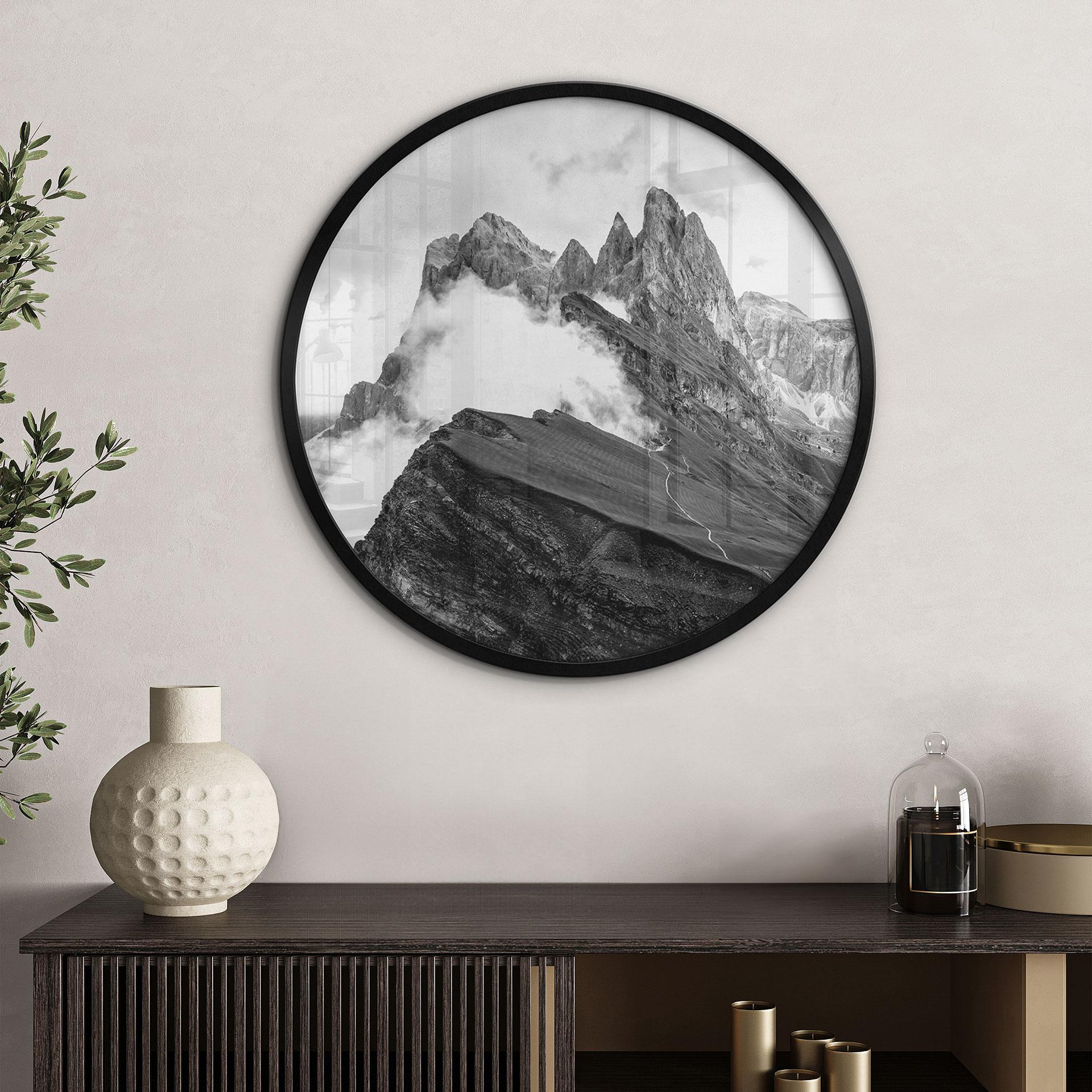 Plakat Udsigt over Alperne - Dolomitternes bjerglandskab