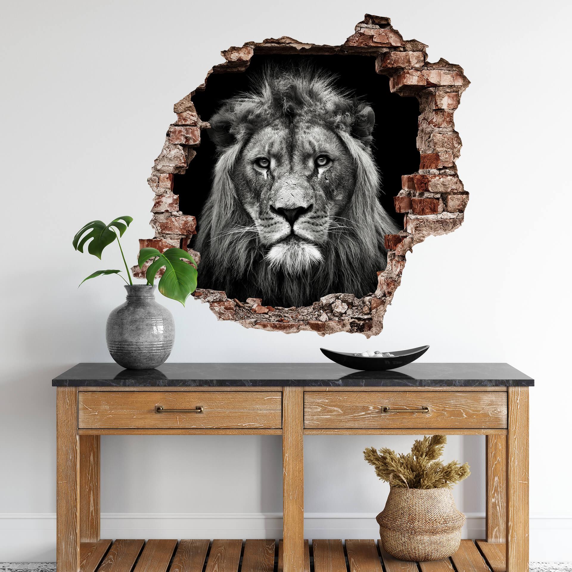 3D Wallsticker havmand - mandlig løve