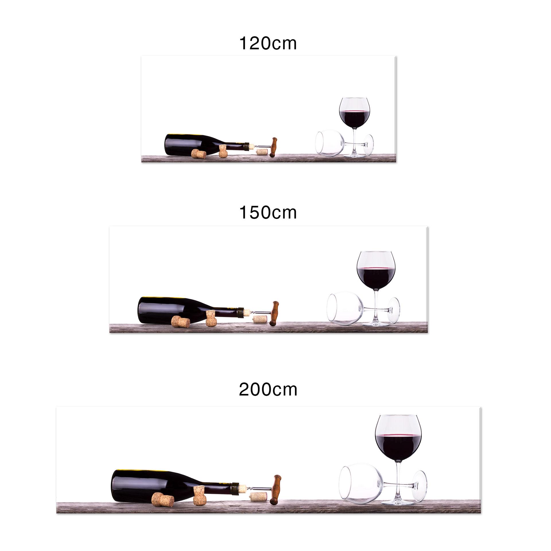 Rivestimento per cucina in Alu-Dibond – Vino rosso