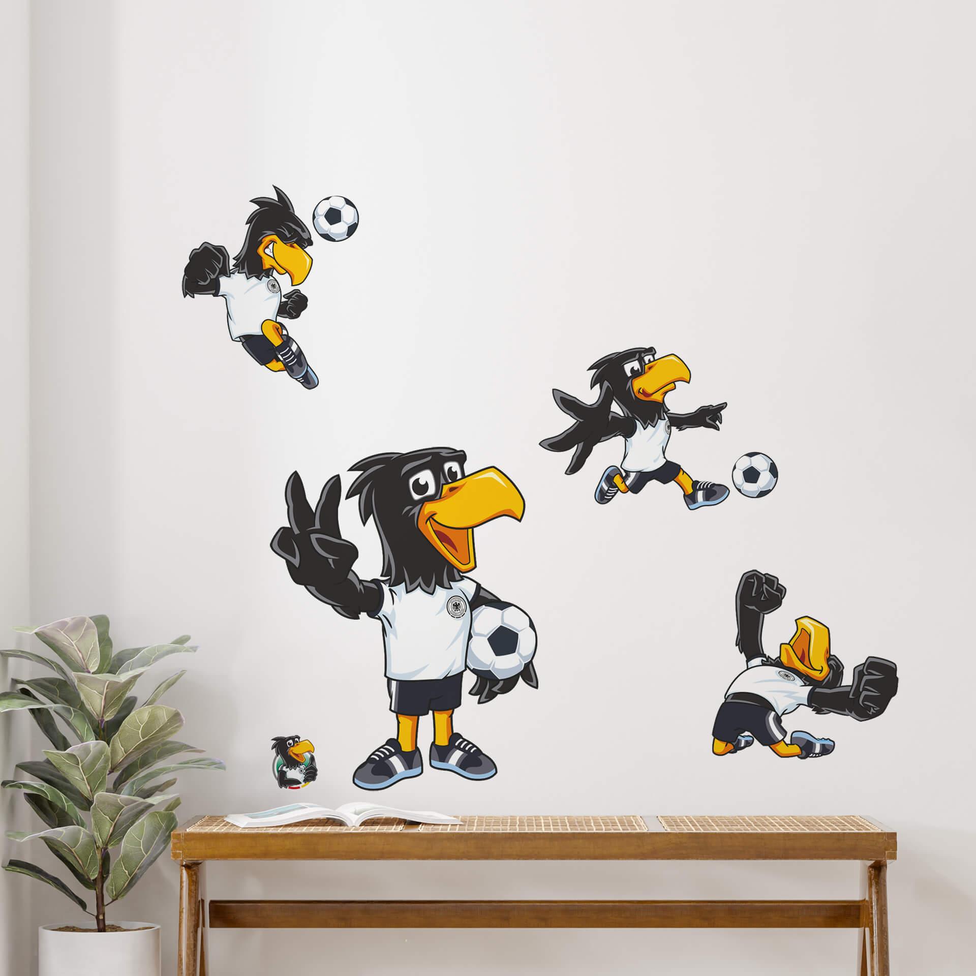 DFB Sticker EM für die Wand, Wandtattoo - Paule - 70x48 cm