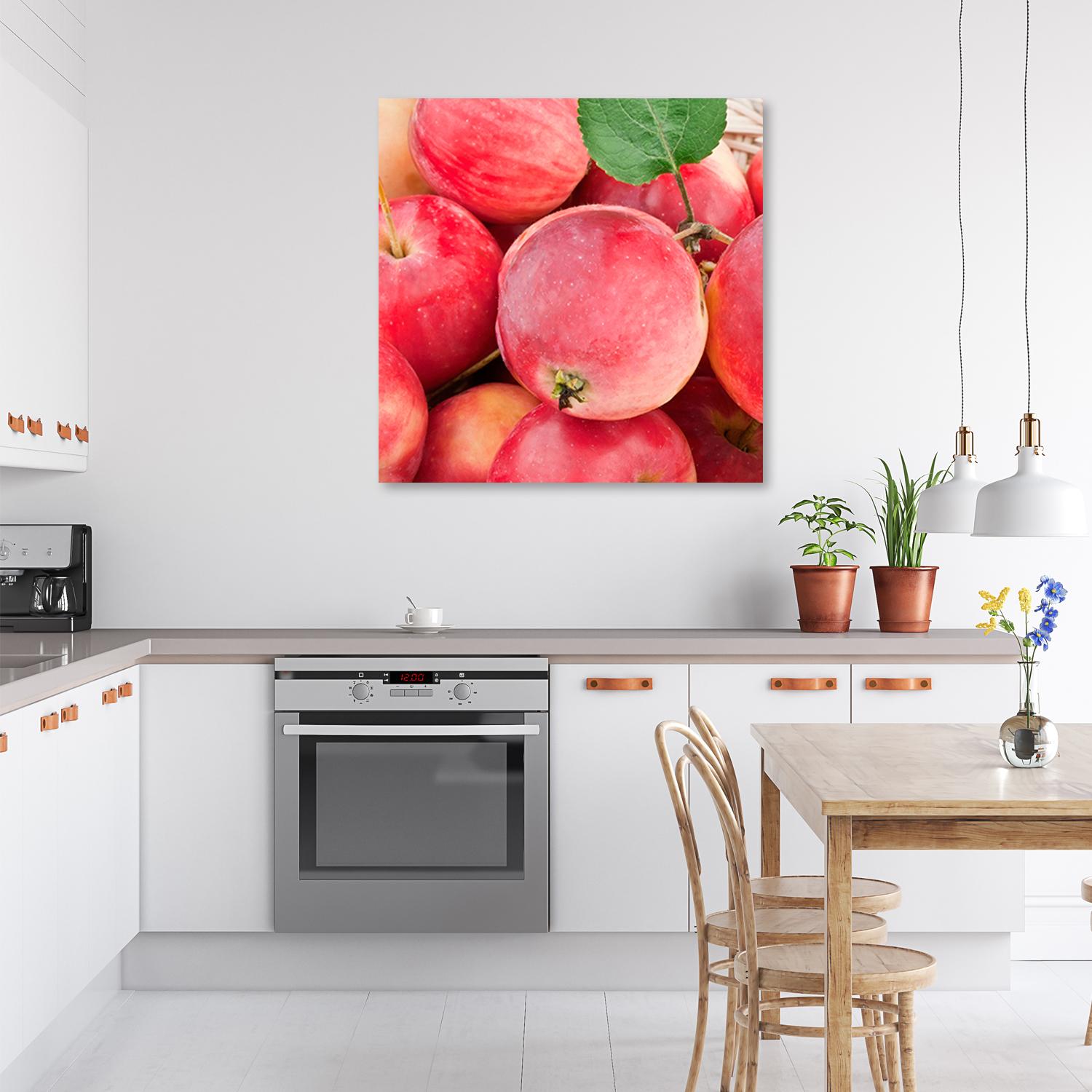 Canvasbillede, Makro - æblefrugt