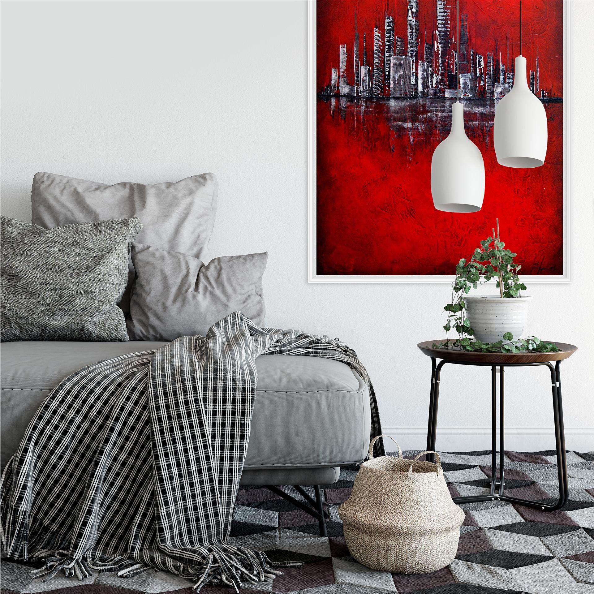 Zelfklevende Poster Fedrau - Red
