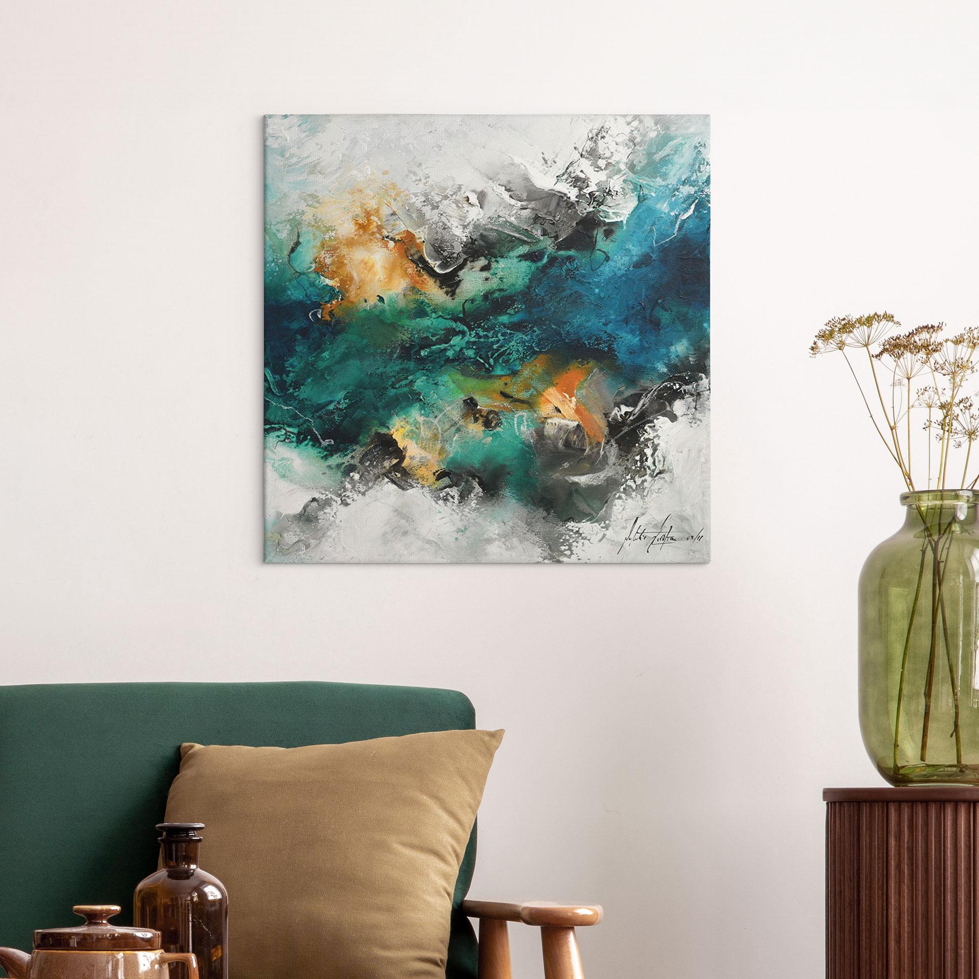 Canvasbillede farve tåge abstrakt - Fedrau