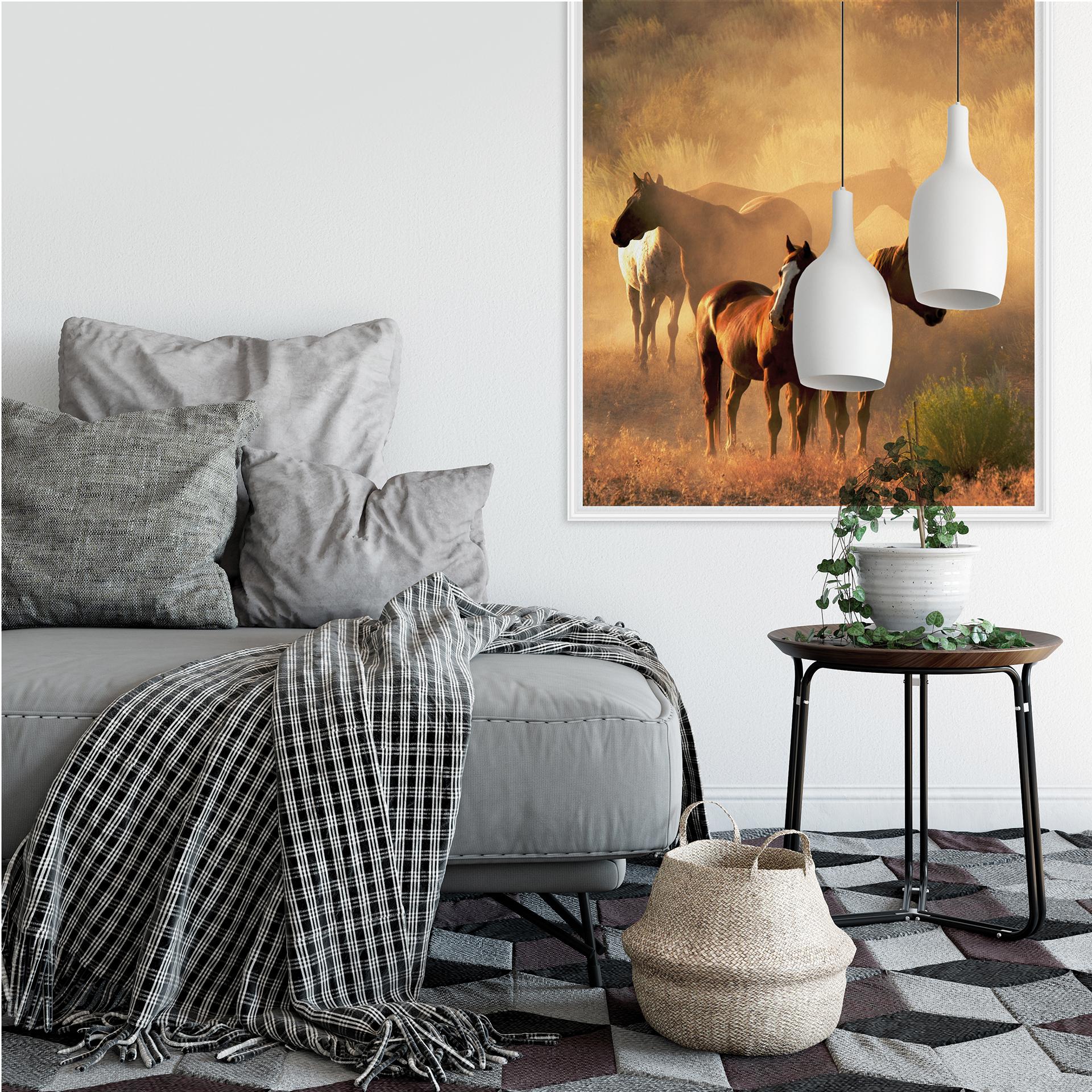 Zelfklevende Poster Power of Horses