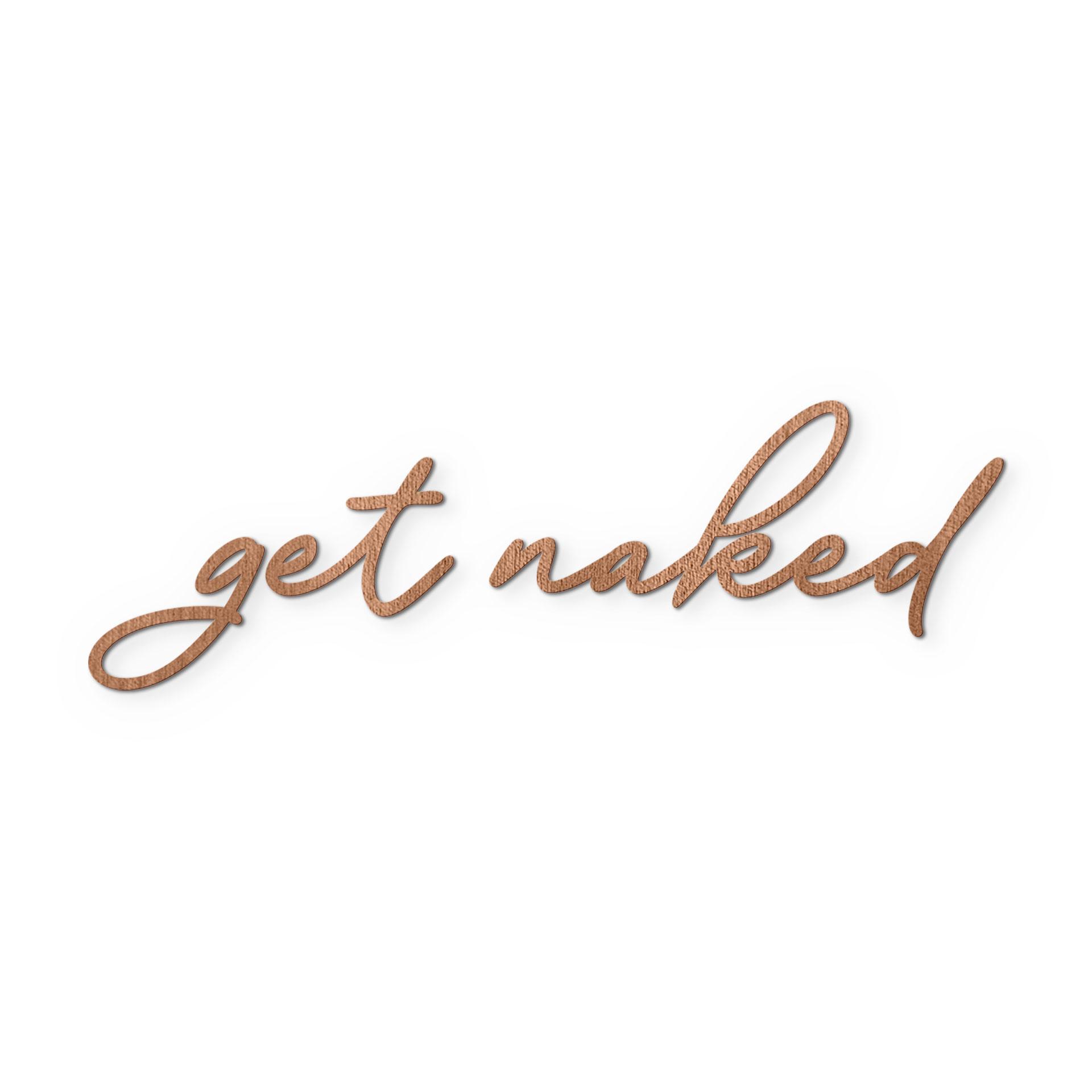 Träbokstäver get naked - Mahogny