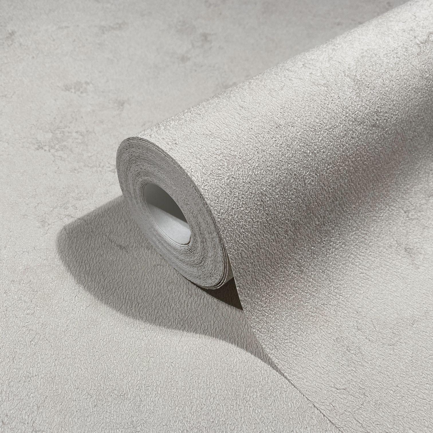 Vliesbehang in moderne gipslook grijs, beige textuur