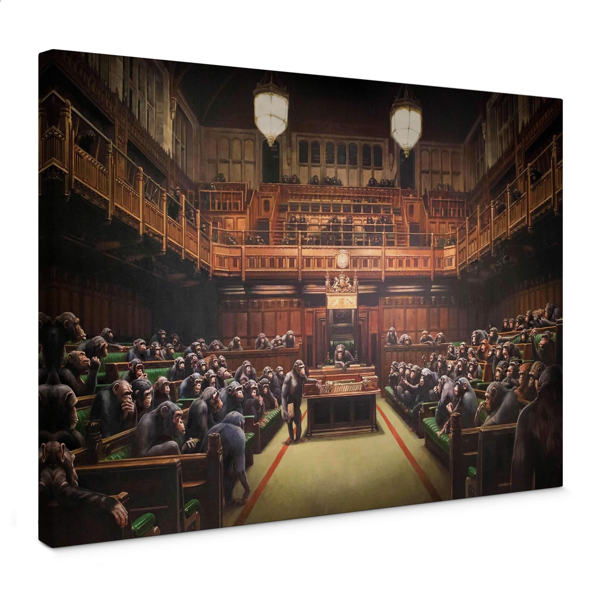 Canvasbillede Banksy - Devolved Parliament
