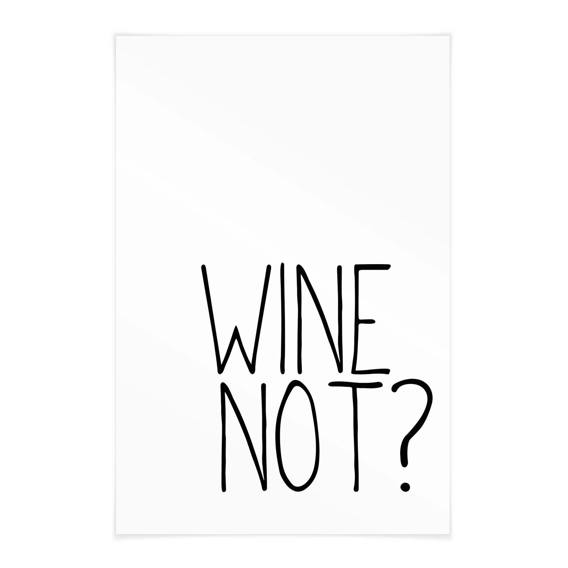Obraz tkaniny Wino Nie