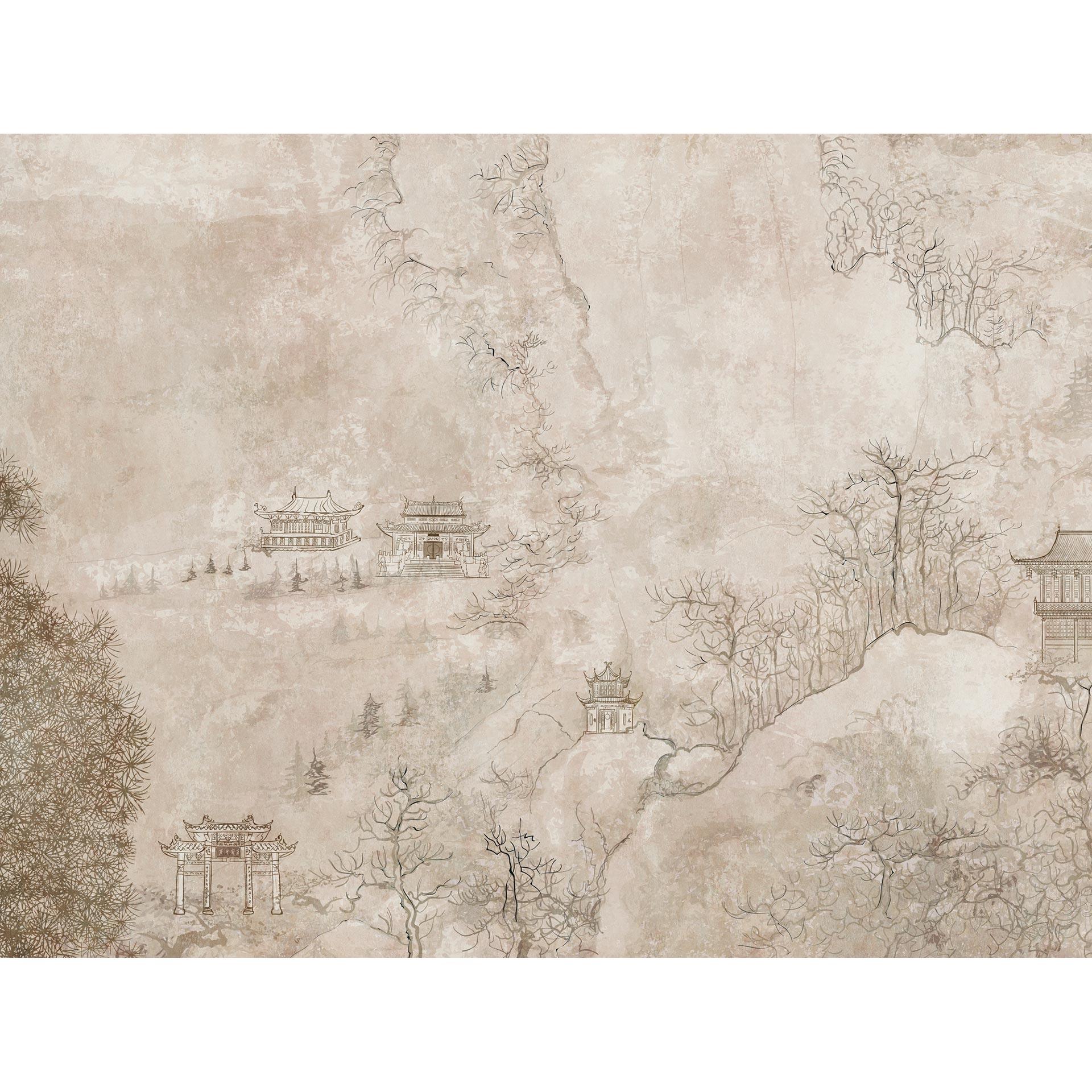 Livingwalls asiatische Tapete Metropolitan Stories THE WALL Vliestapete beige