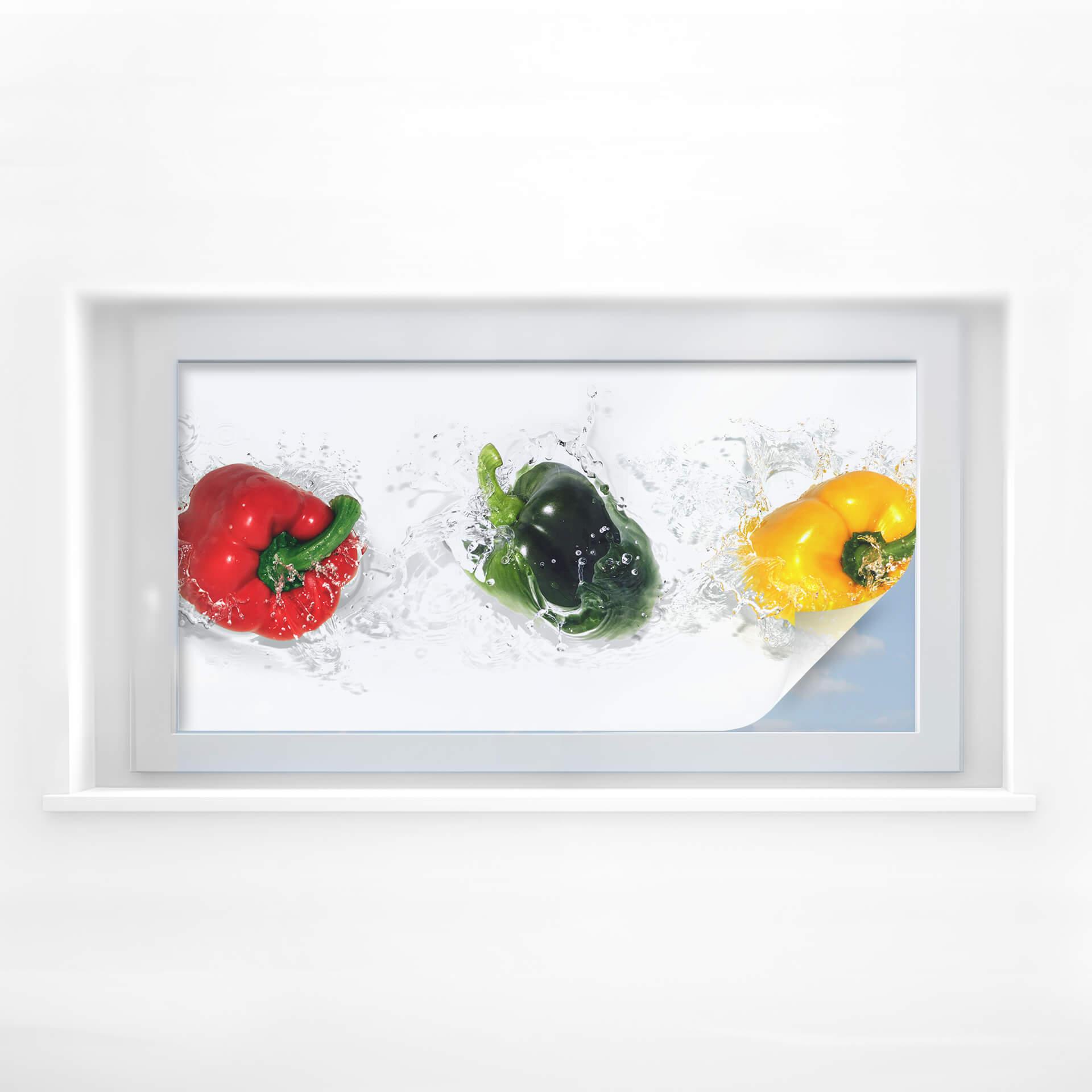 Film occultant - Splashing paprika - Panorama
