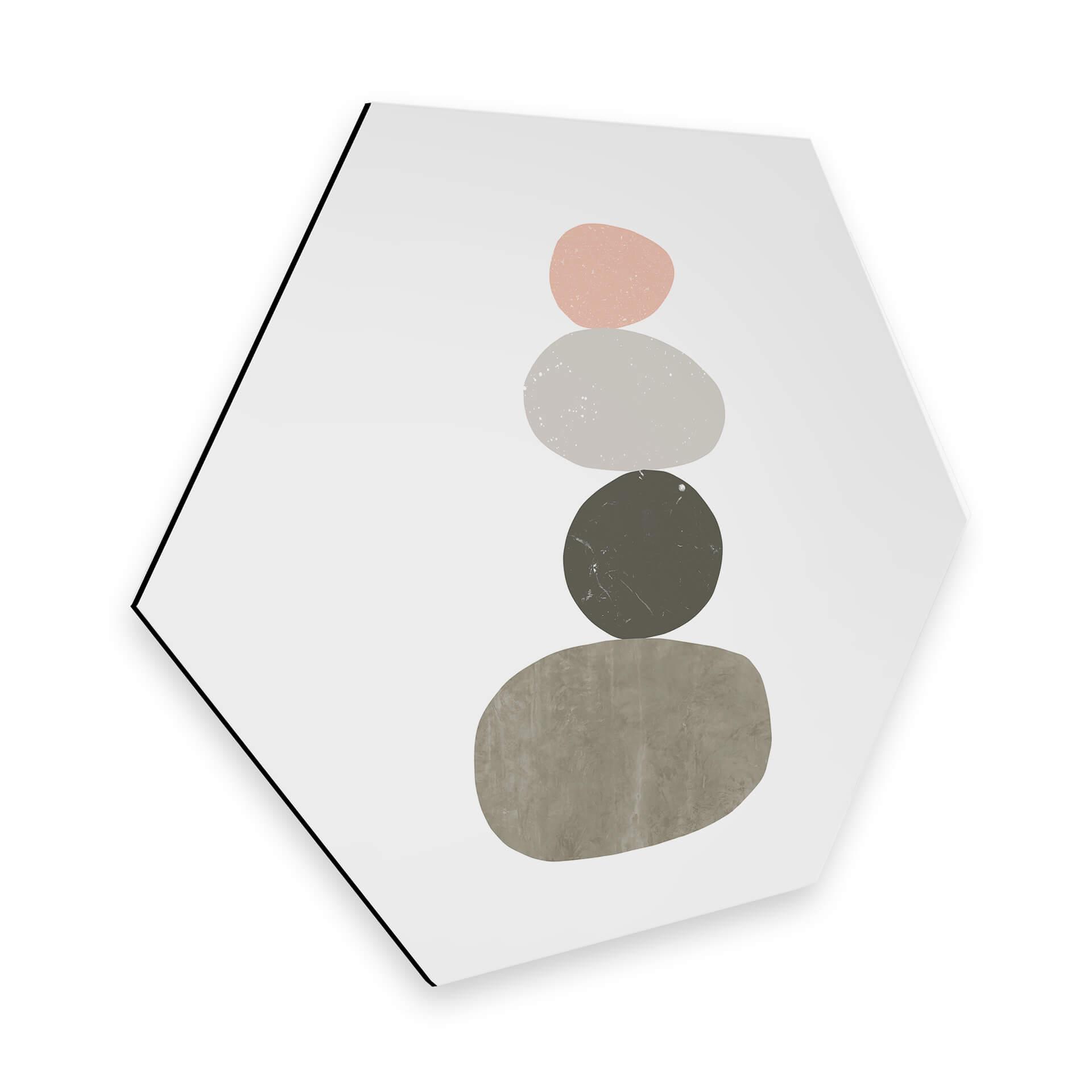Hexagon - Alu-Dibond Nouveauprints - Sten 1