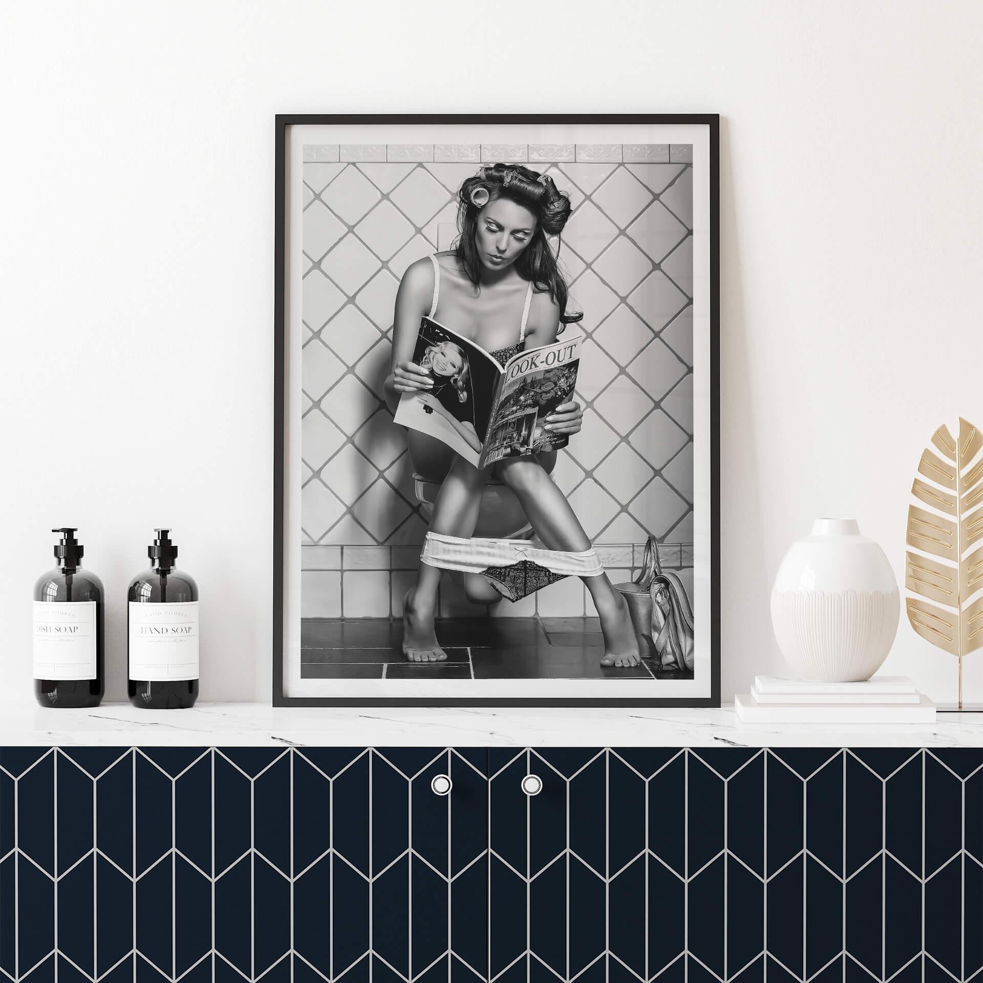 Póster gNo - Multitarea en blanco y negro