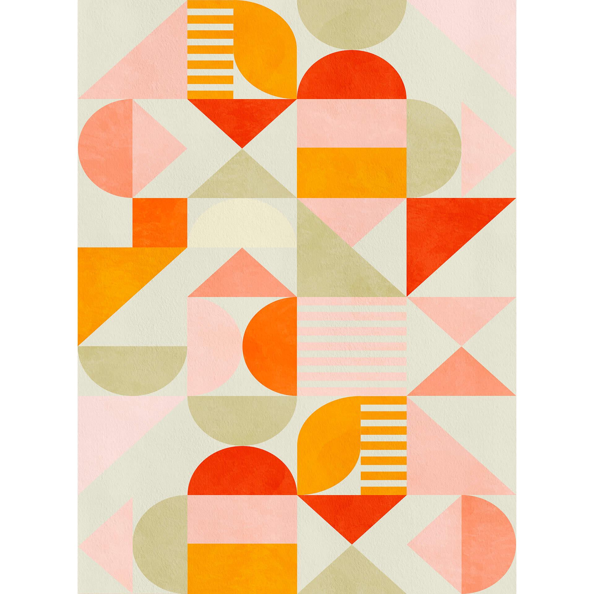 Fotobehang Bré - Bauhaus Fun Pastel