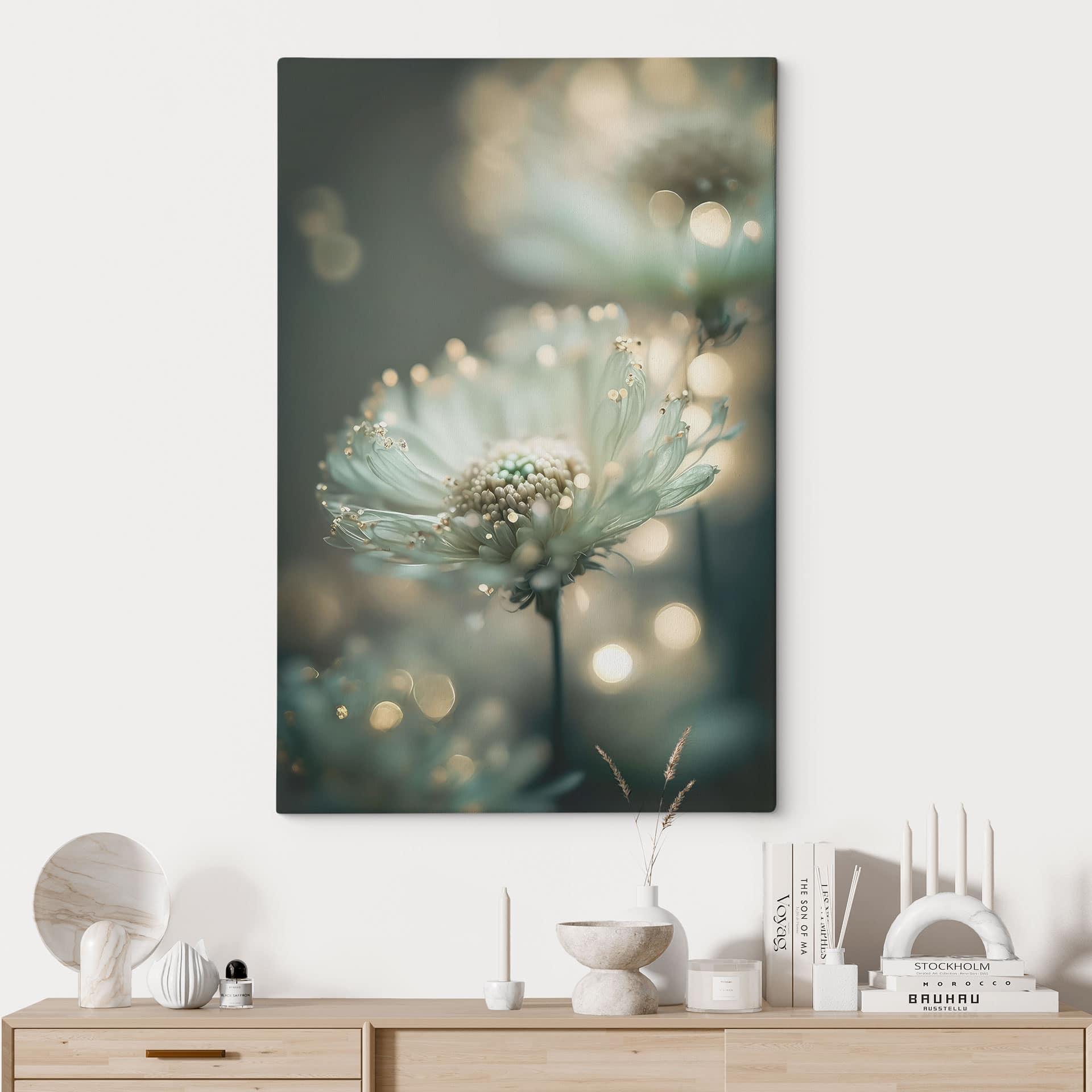 Canvasbillede Delikat glimt af blomster - Treechild