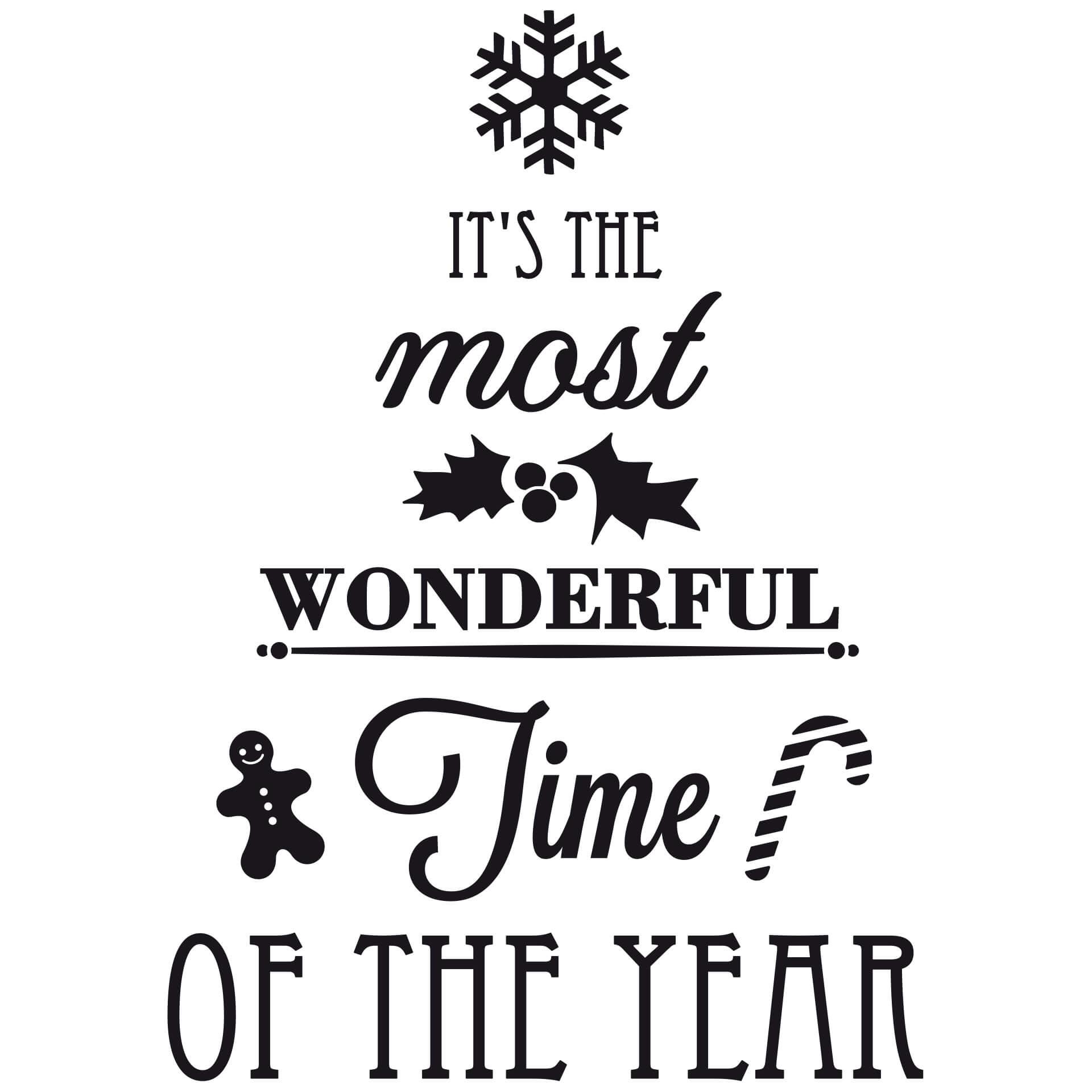 Muursticker It\'s the most wonderful time...