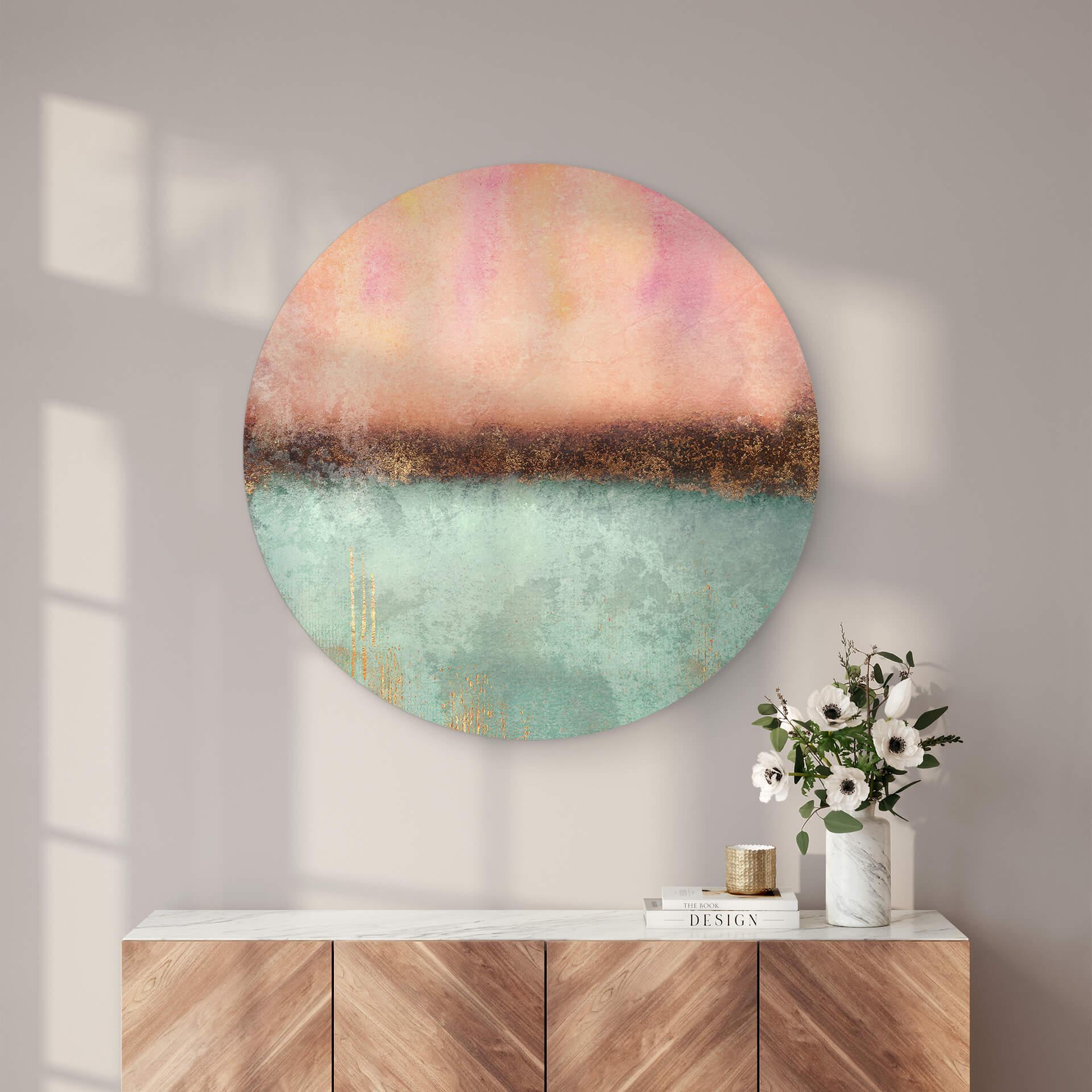 Alu-Dibond Fredriksson - Farben des Sommers - Rund