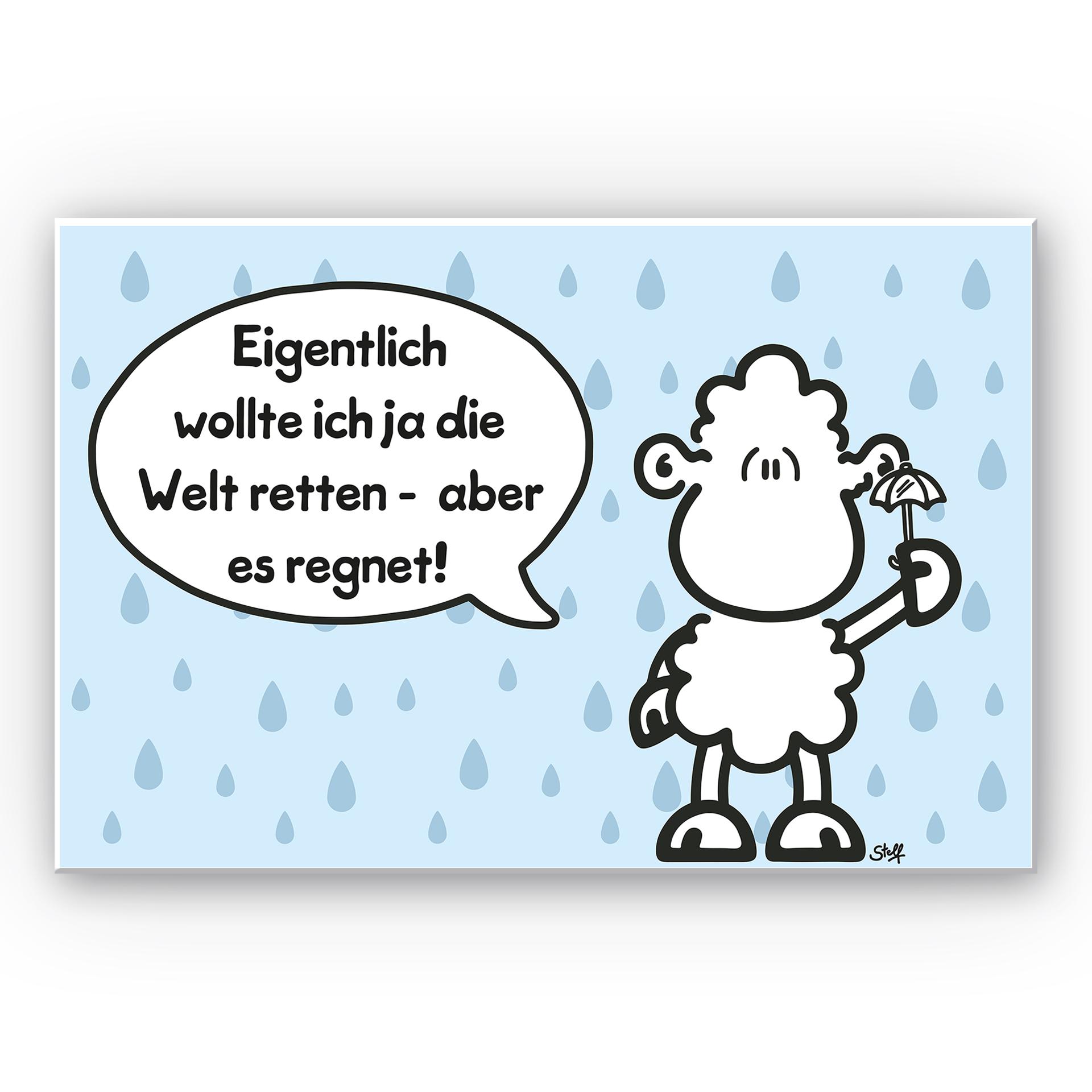 Wandbild sheepworld Worthelden Welt retten
