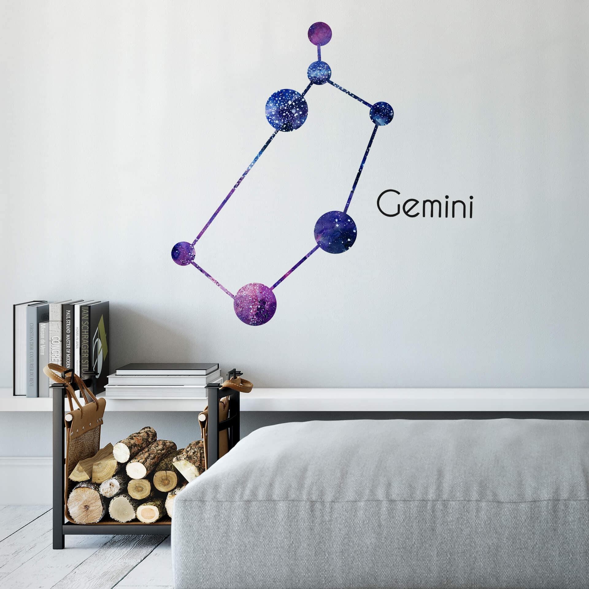 Adesivo murale zodiaco Gemini - Gemelli
