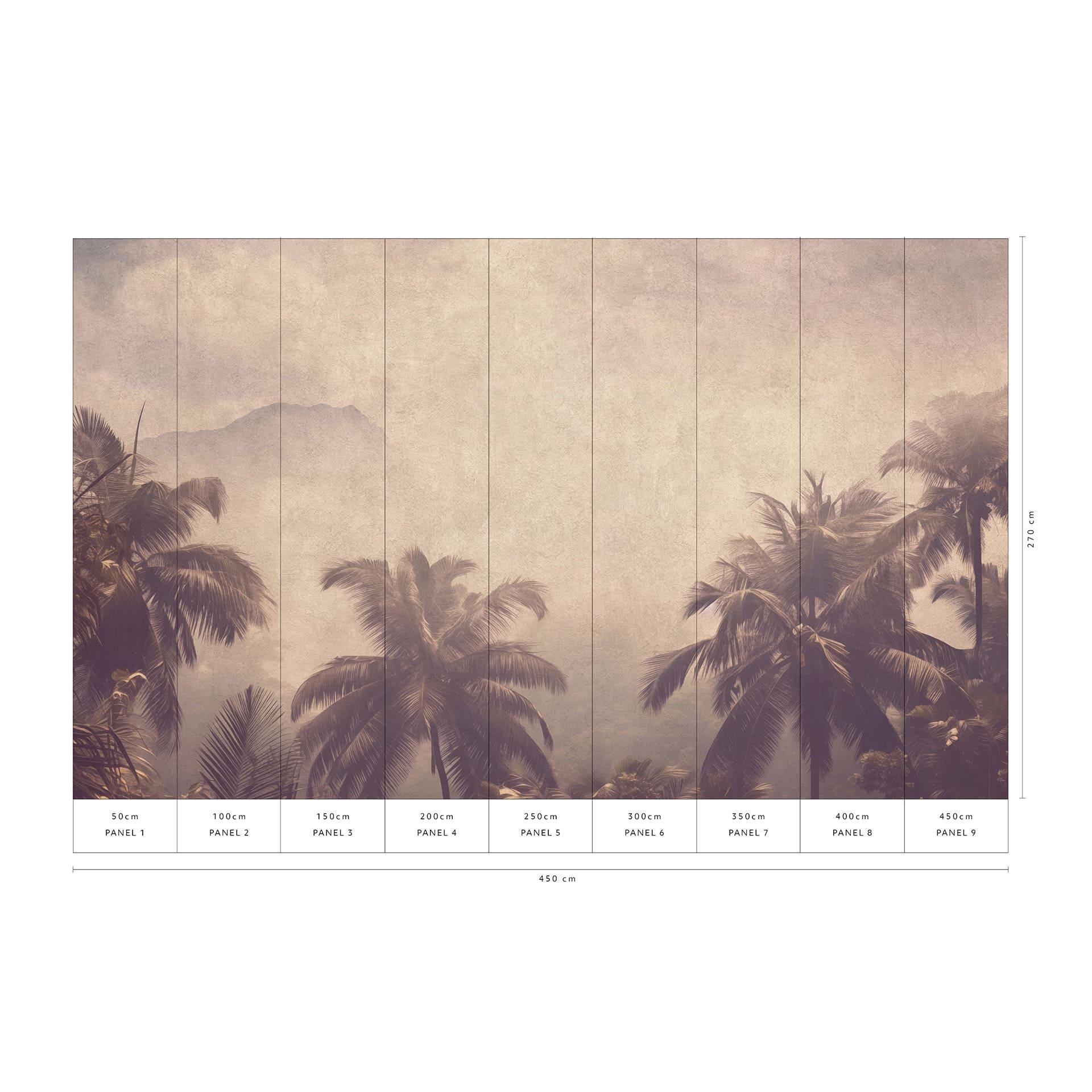 Landschapsbehang Big Pictures taupe 4,50 x 2,70 m