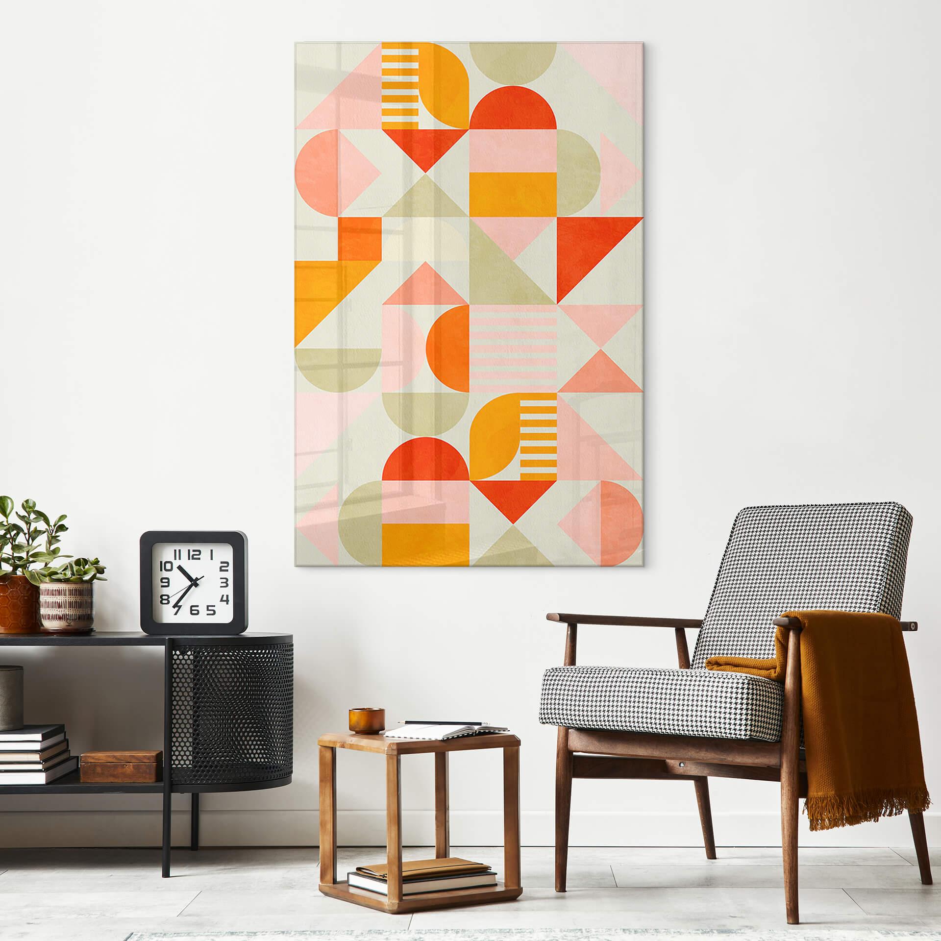Akrylbillede Bré - Bauhaus Fun Pastel