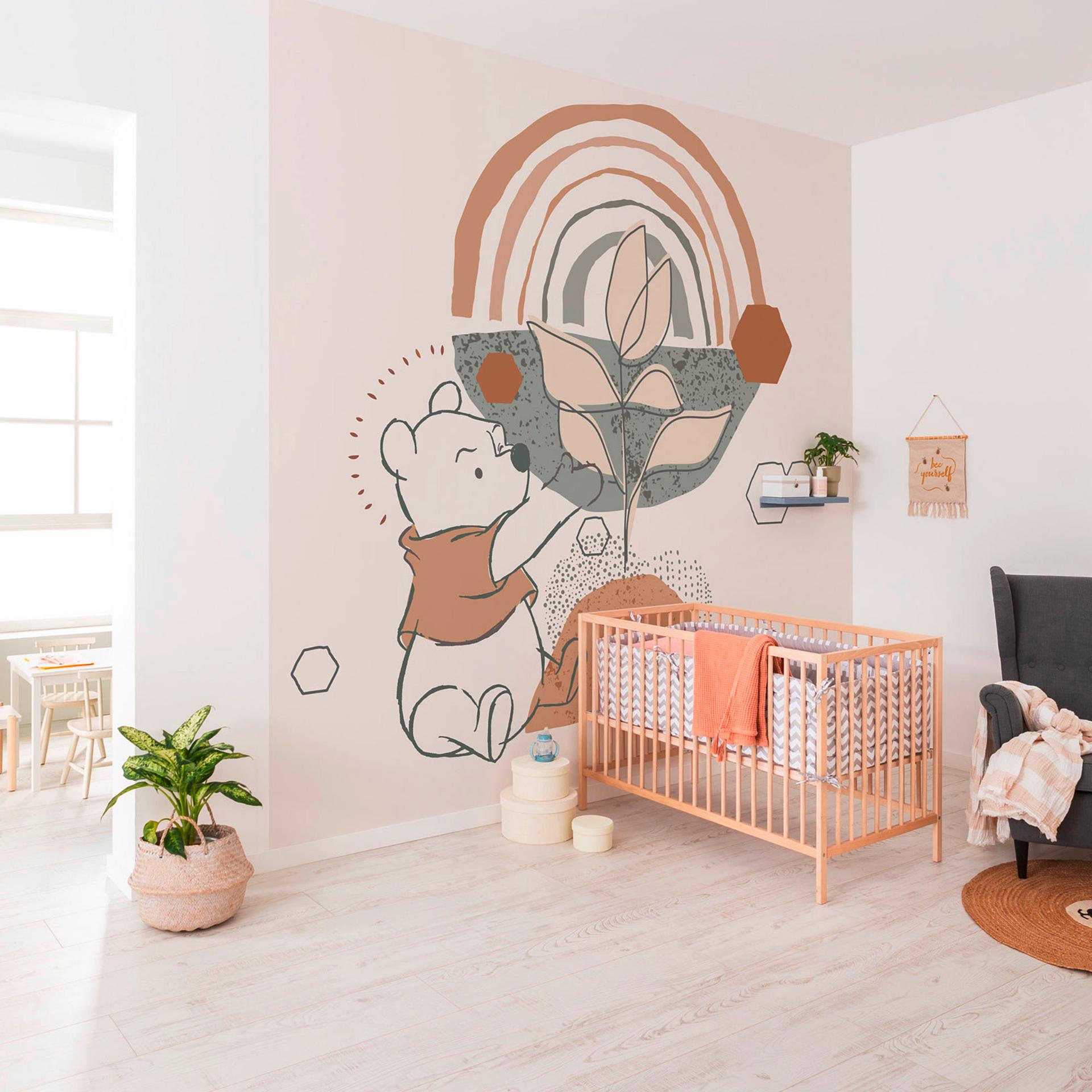 behang - Winnie de Poeh groeit - 300 x 280 cm