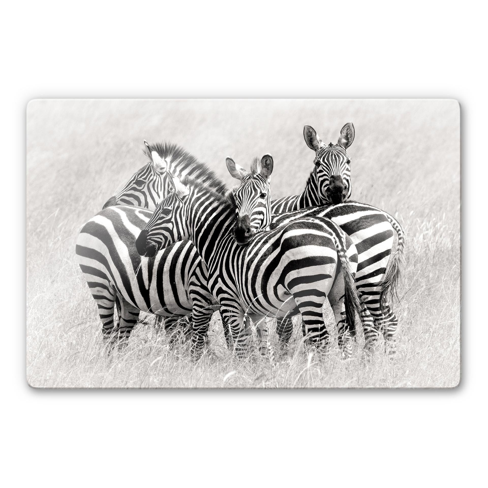 Tableau en verre - Trubitsyn - Zèbres dans la savane
