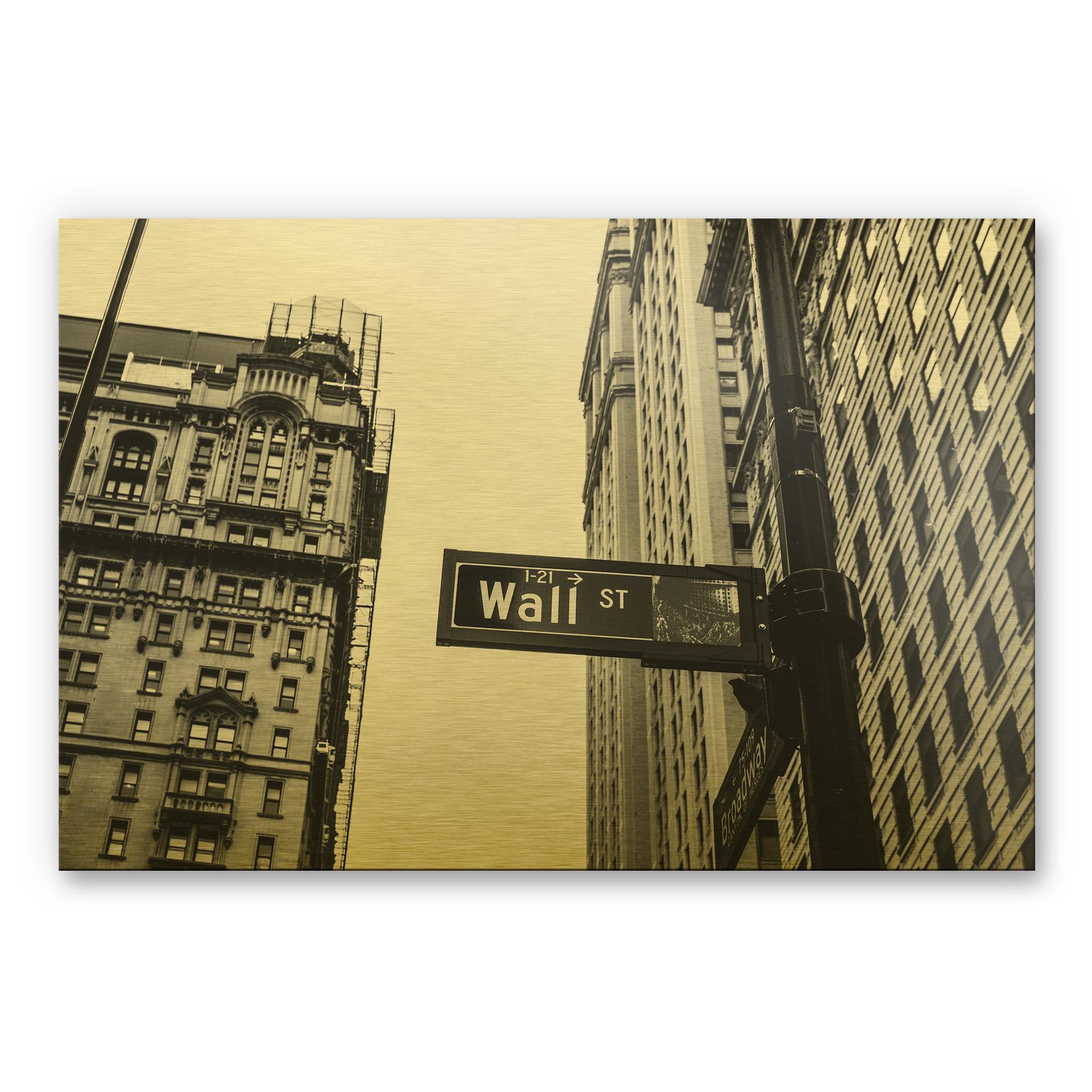 Alu-Dibond Goudeffect - Wall Street 02