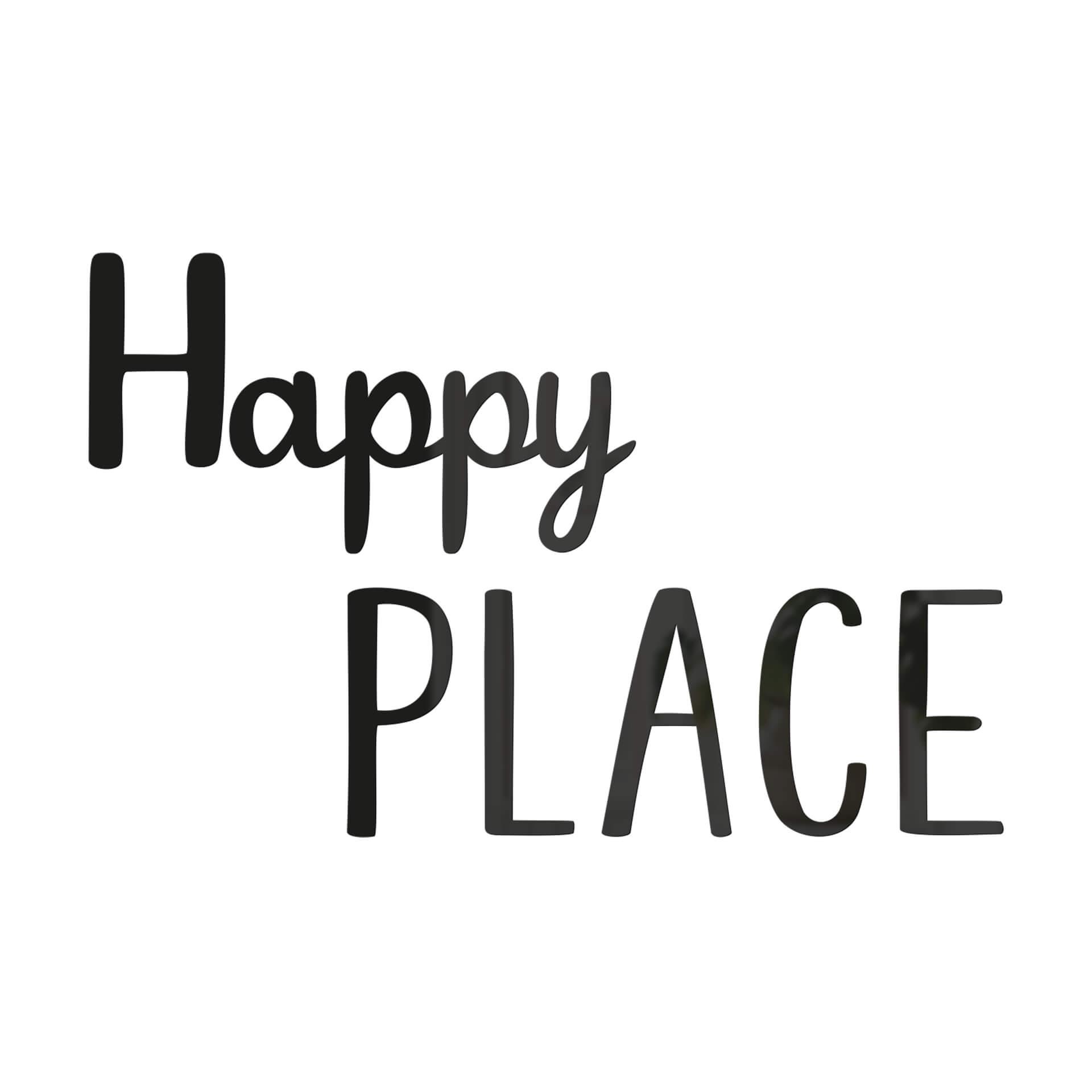 letra decorativa 3D Happy Place - decoración acrílica