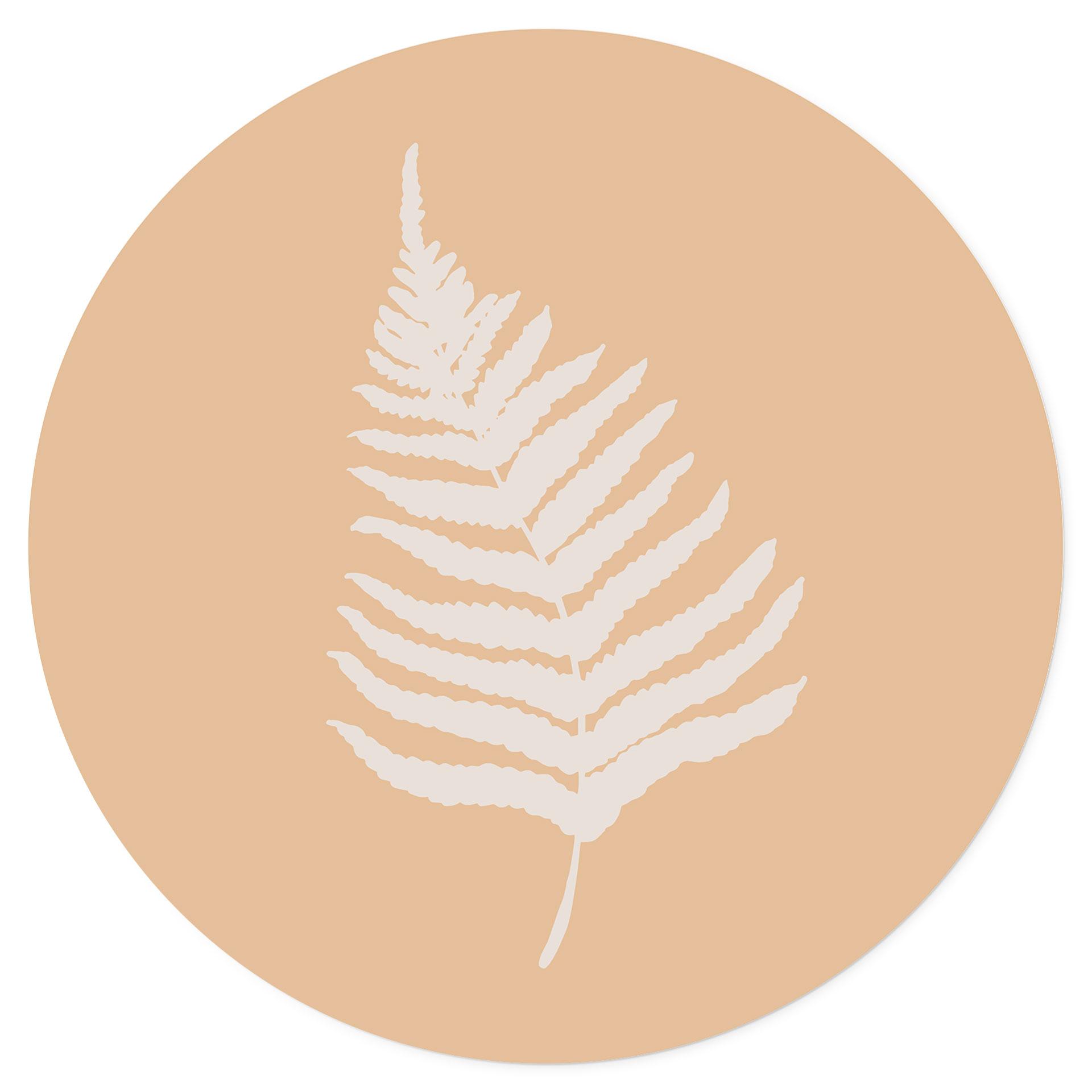 Muursticker Silhouet van varenblad - 1X Studio