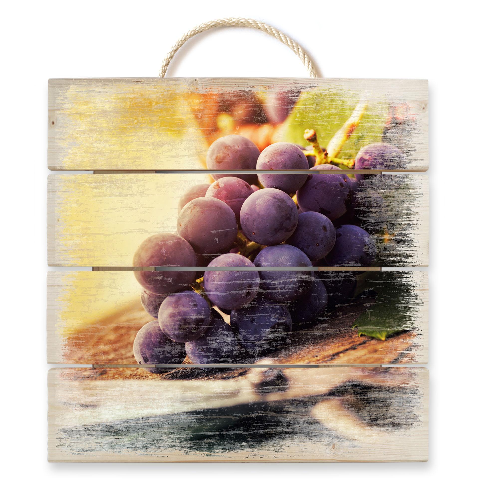 Cuadro de madera vendimia - 40x41,5 cm