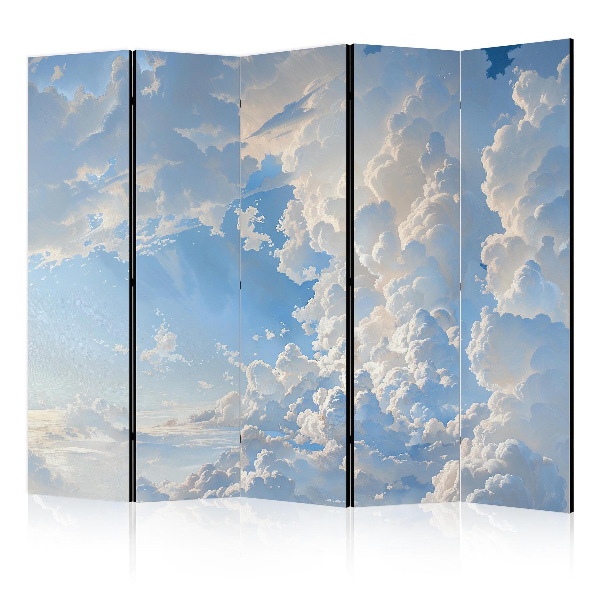 Paravent, Raumteiler freistehend, Trennwand - The Sun Revealing Cloud Secrets: Spectacular Sky Image