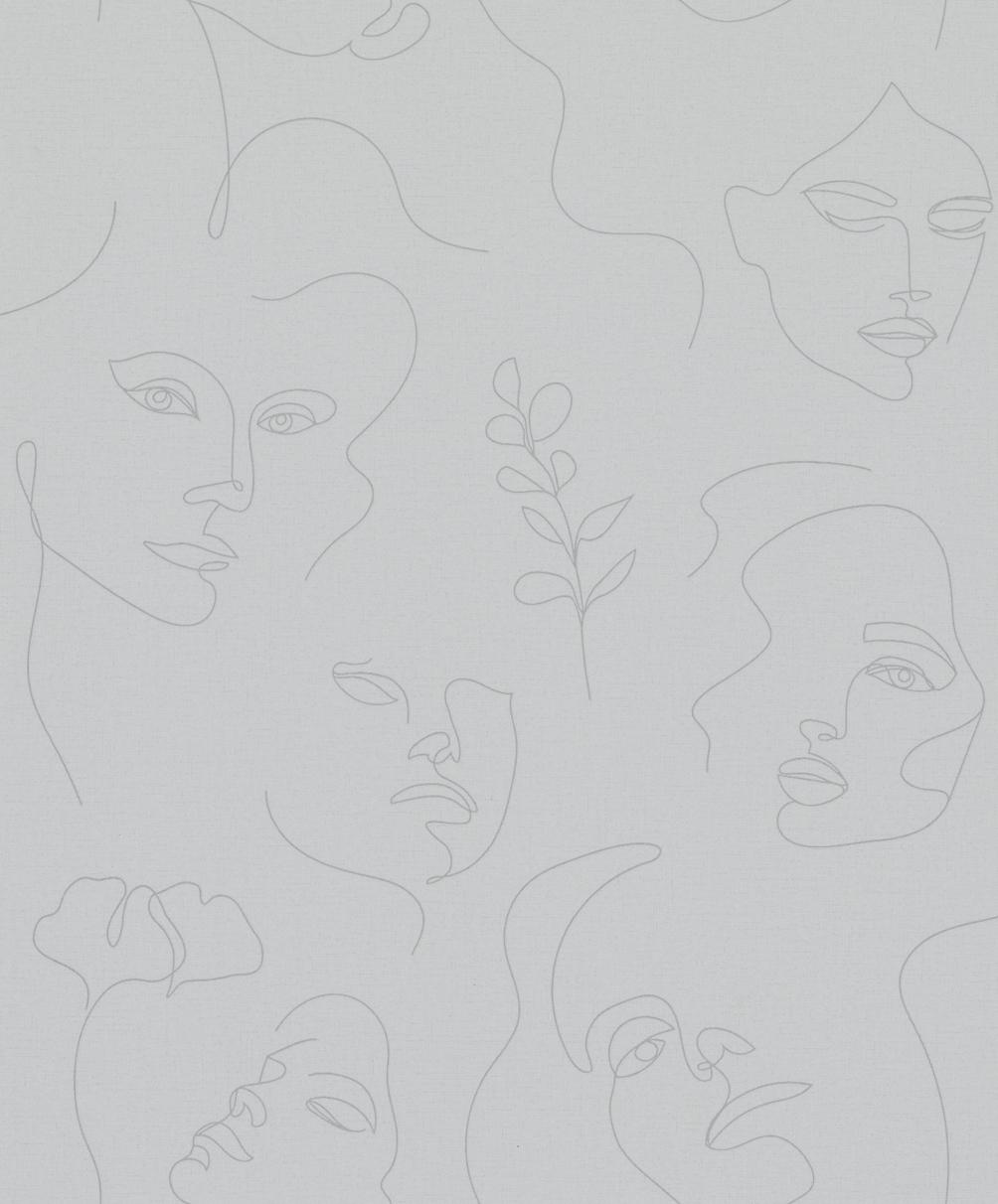Karakteristisk tapet, non-woven tapet Novamur Kylie grå, beige