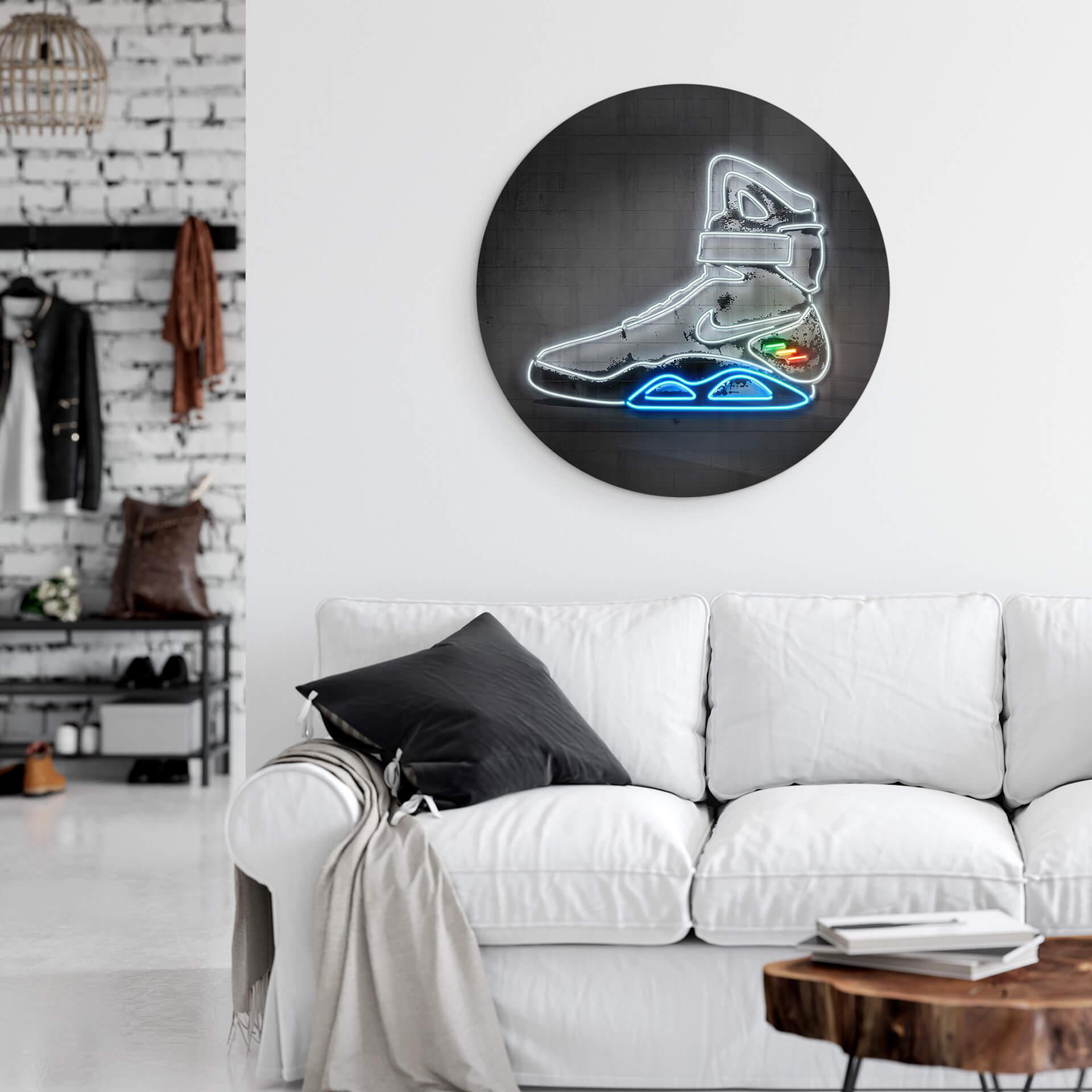 Glasschilderij Mielu - Future Sneaker