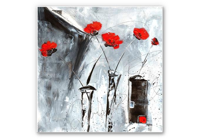 Wandbild Niksic - Roter Mohn 2