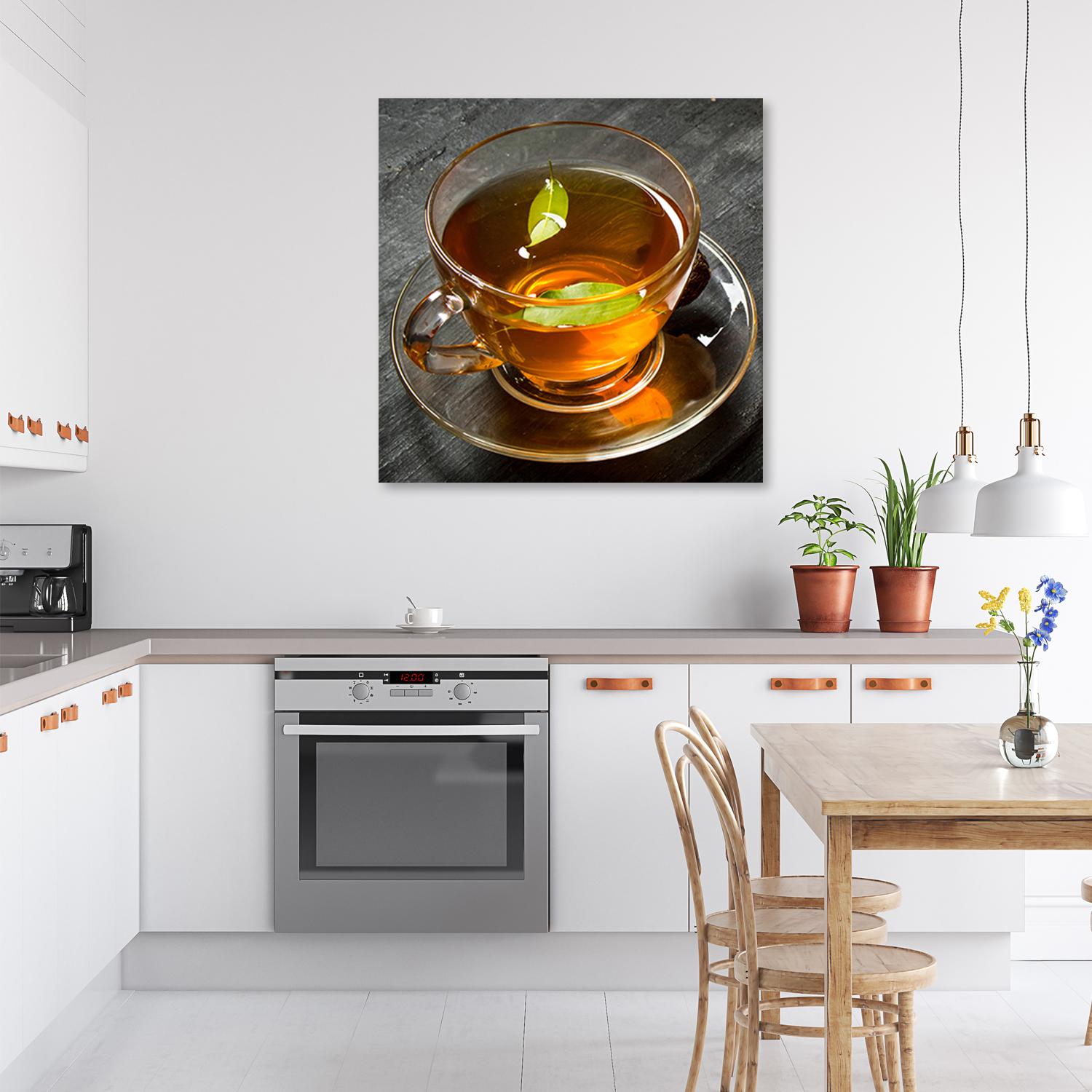 Canvasbillede, en kop te
