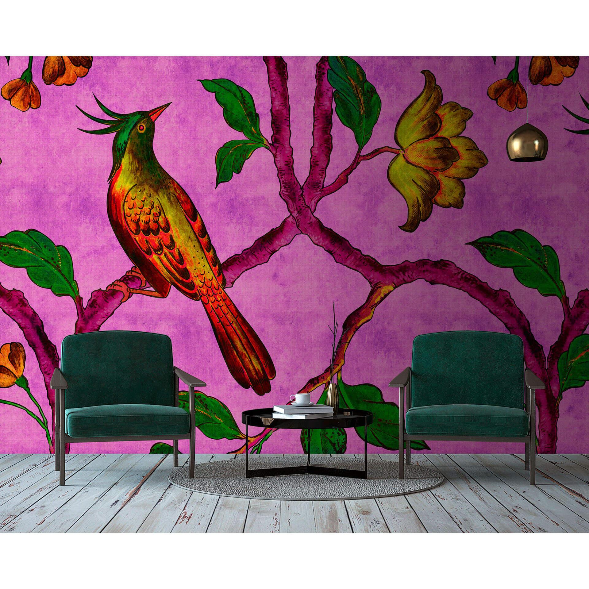 Livingwalls Fototapet Walls by Patel 2 bird of paradise 2