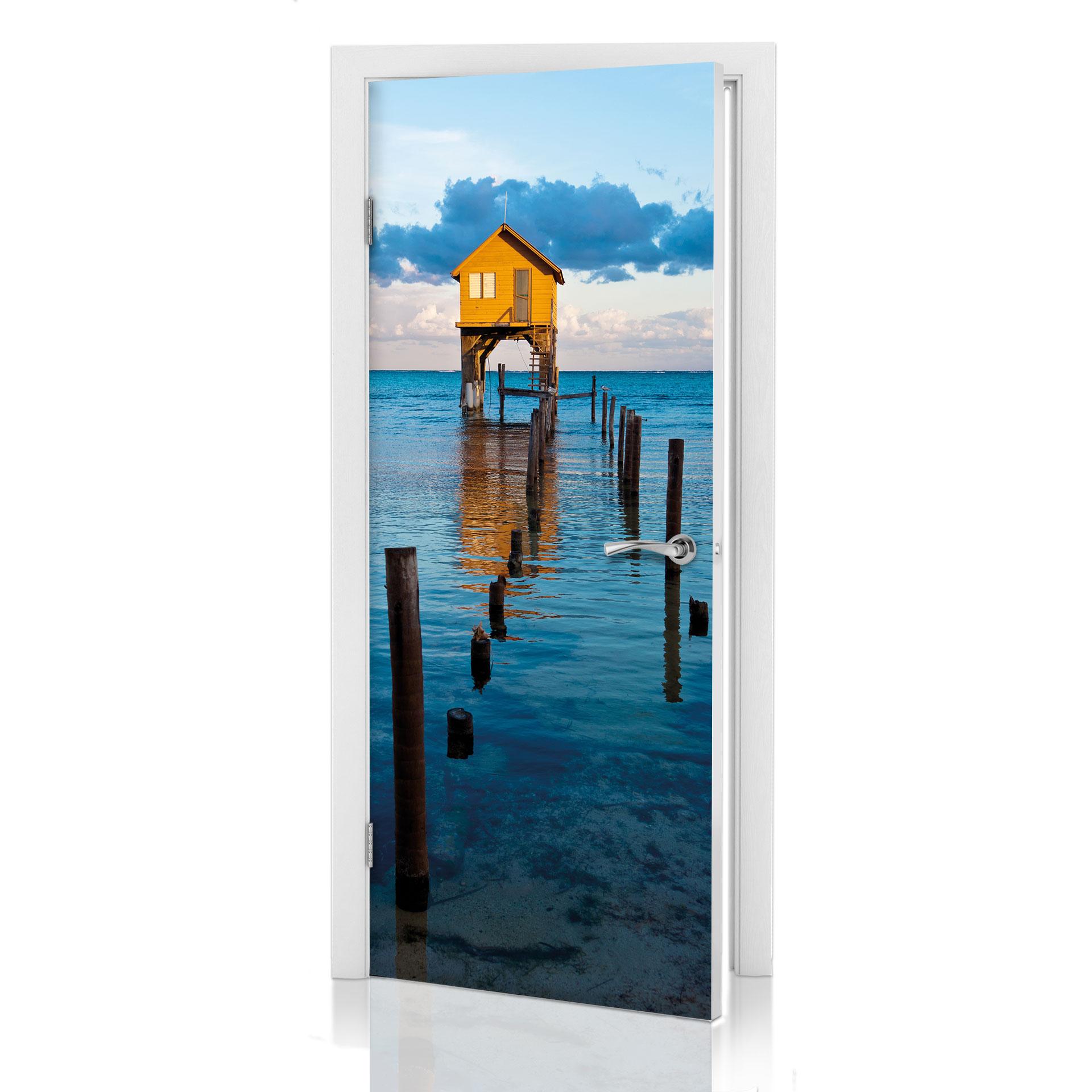 Stickers de Porte - Cabane sur l'Eau