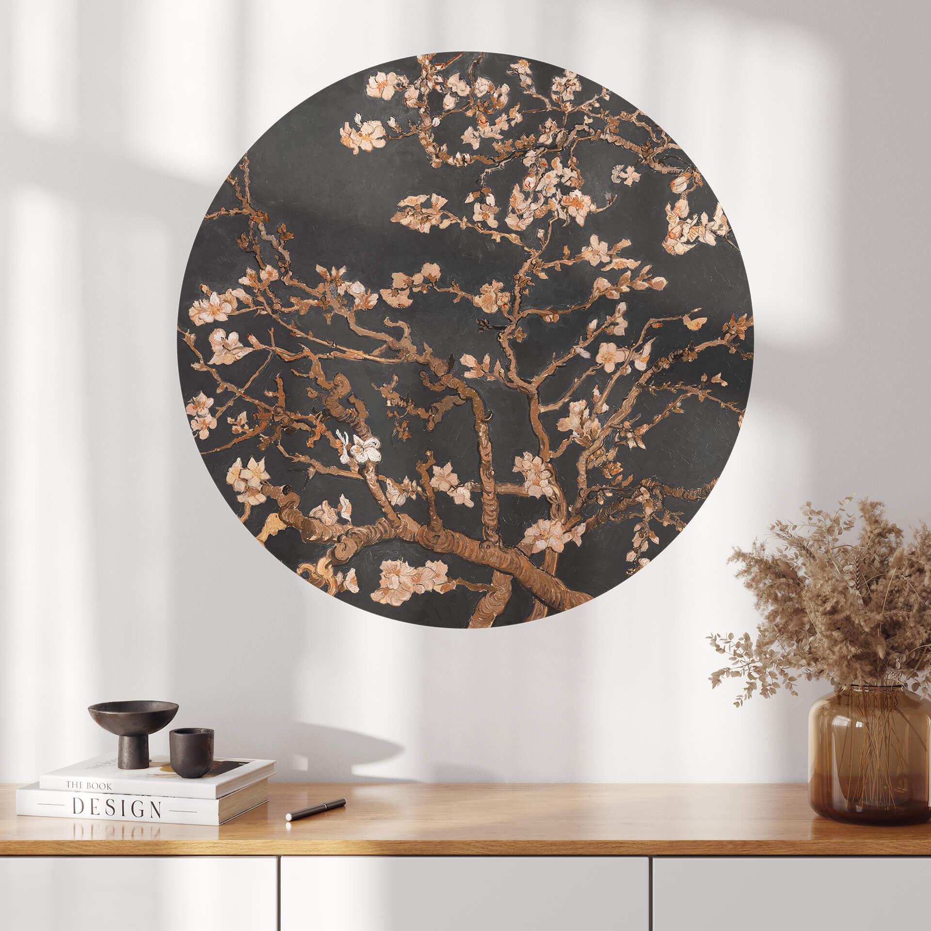 Wallsticker van Gogh - Mandelblomst efterår - Rund
