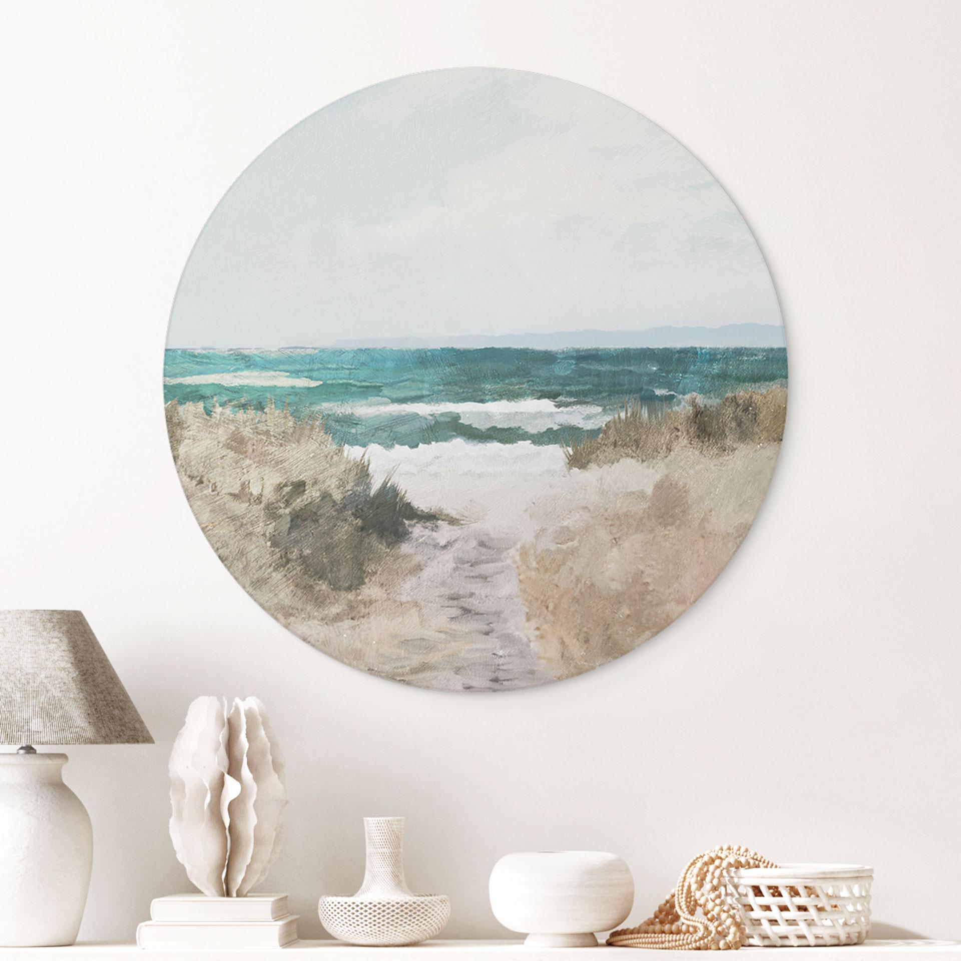 Wandbild Dünenweg zum Strand - Hobday - Alu-Dibond - Rund